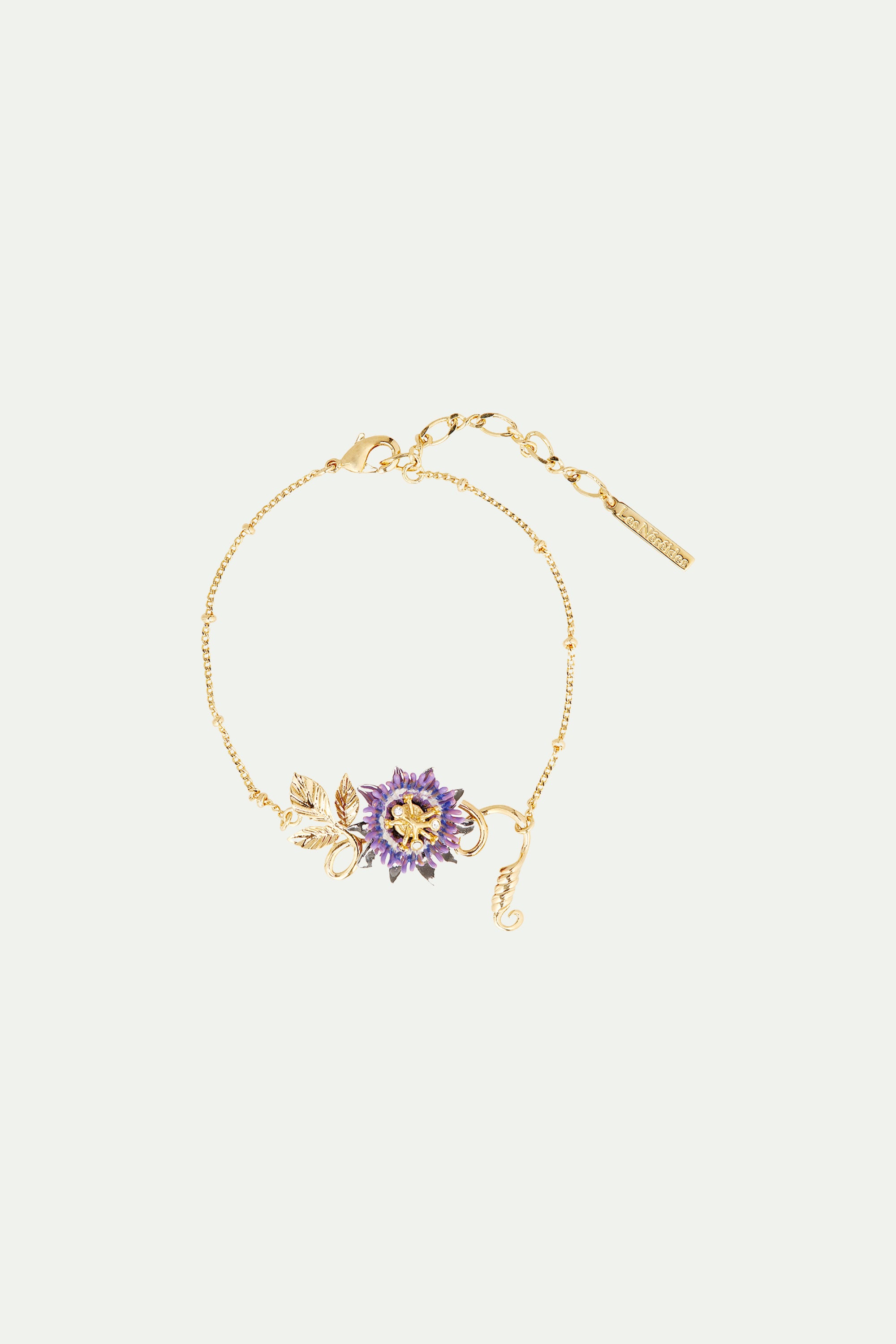 Passionflower thin bracelet