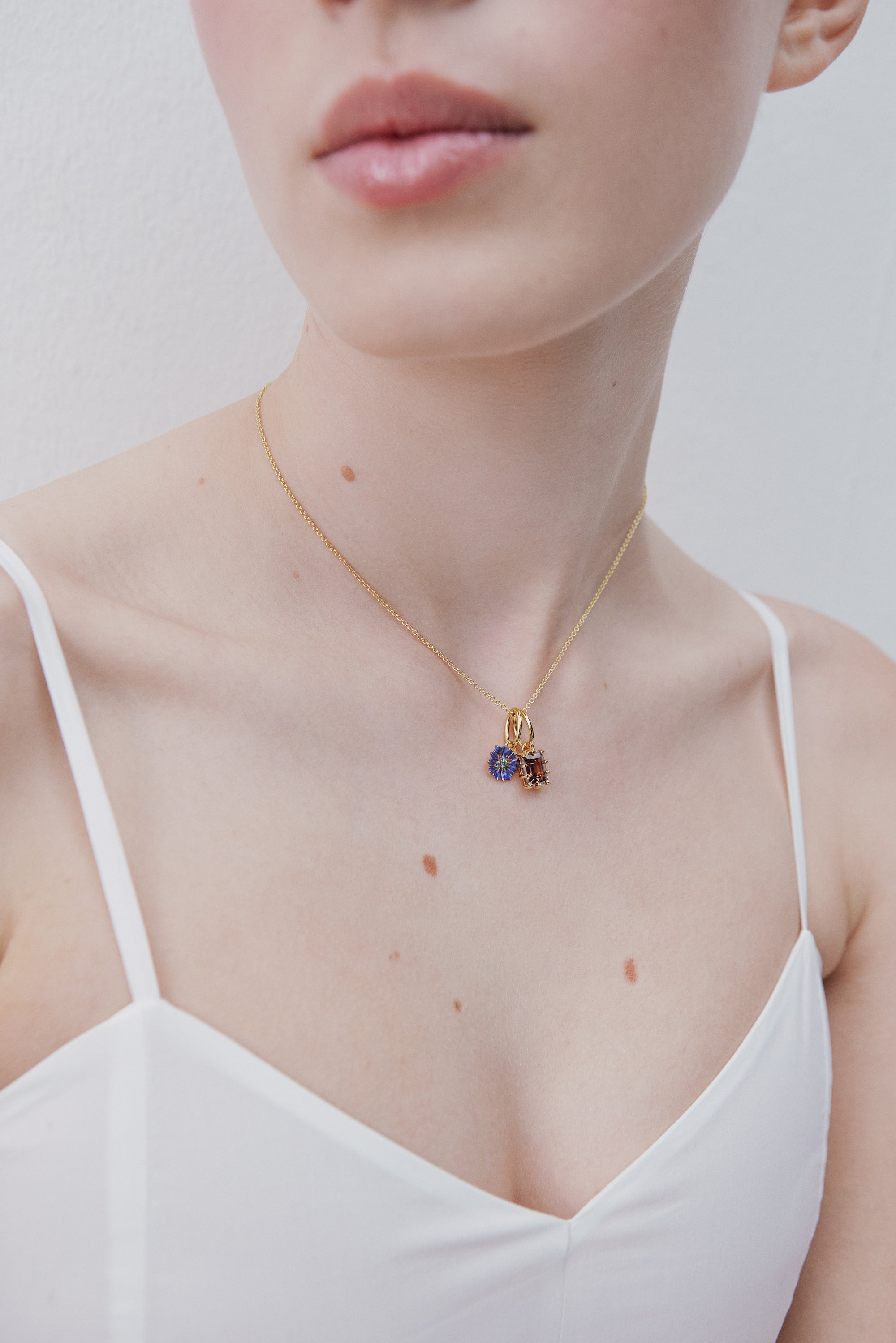 Cornflower Pendant, Memory and Resilience - December