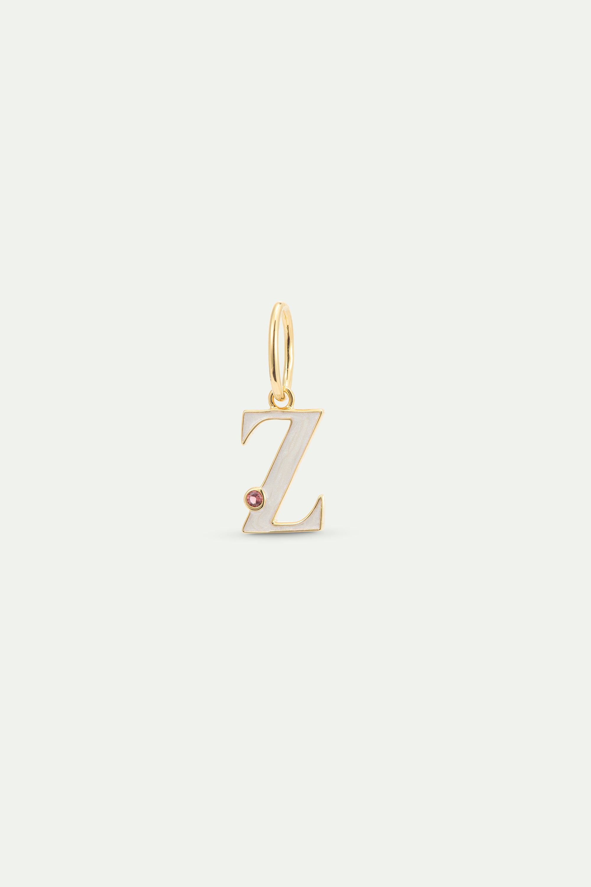 White letter Z pendant