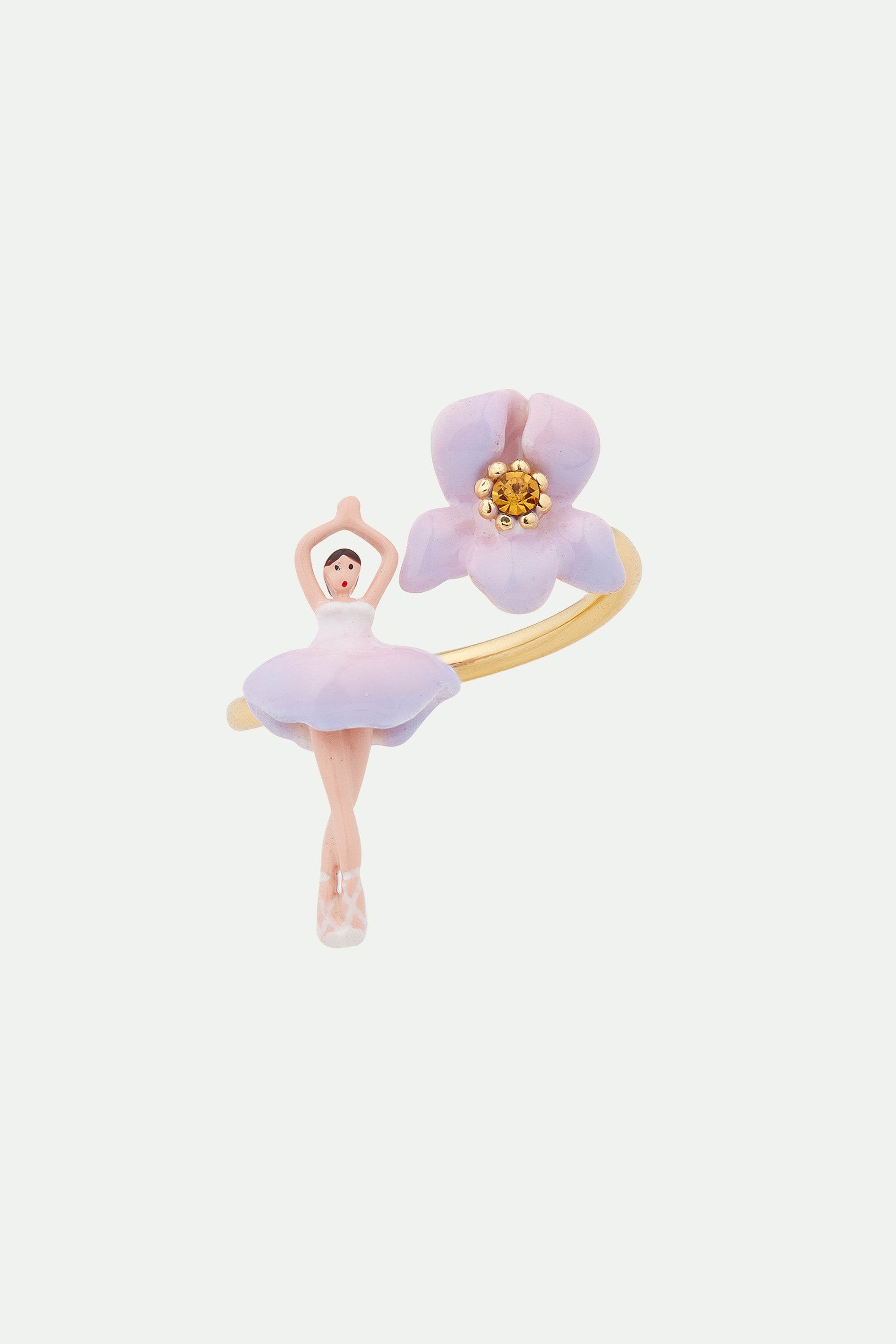 Iris mini ballerina adjustable ring