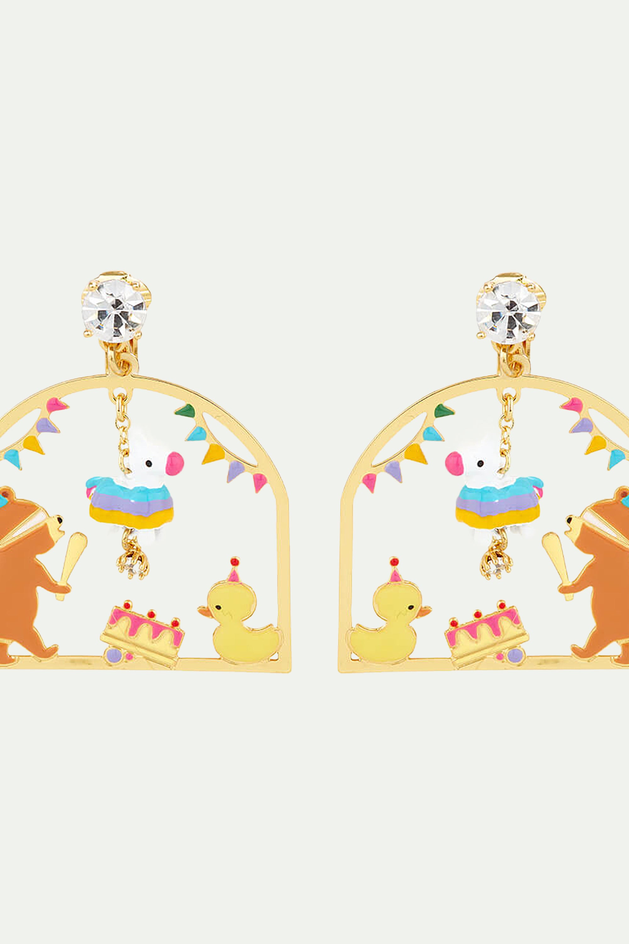 Piñata party post earrings