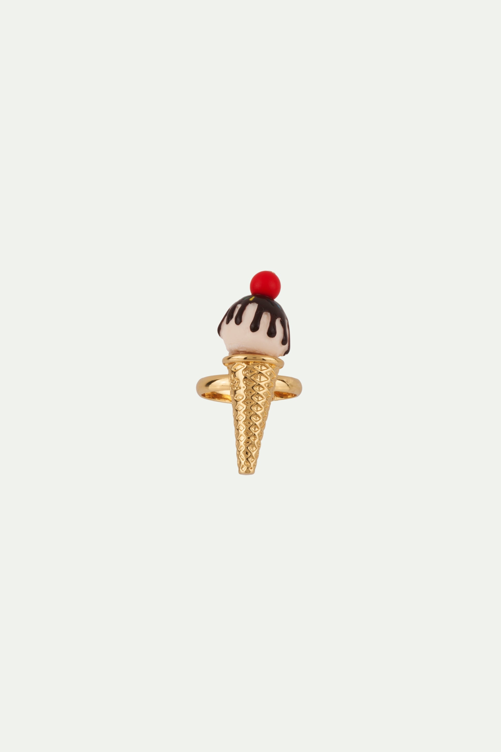 Adjustable ring THE CANDY STORE Ice cream cornet w/dripping chocolate