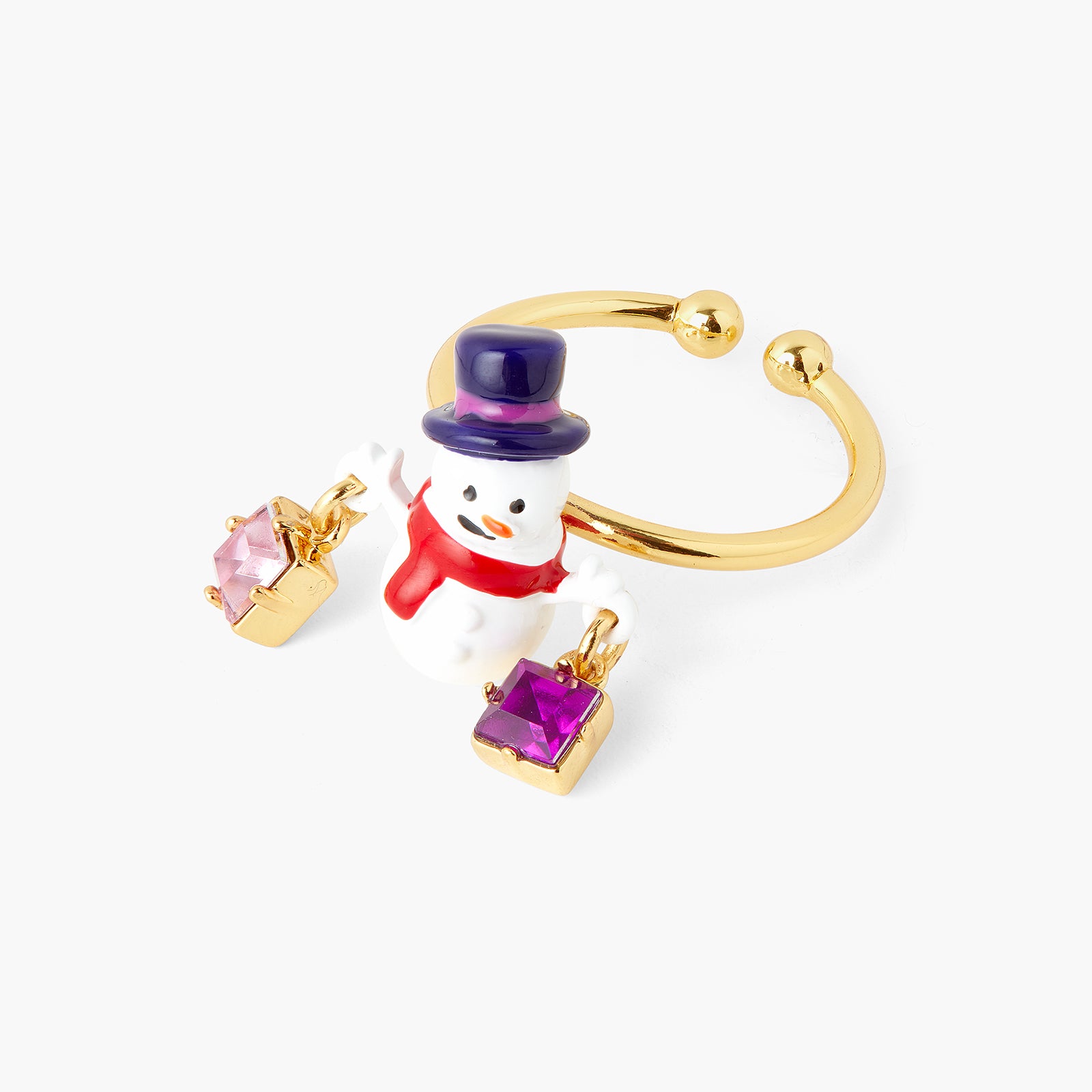 Snowman adjustable ring