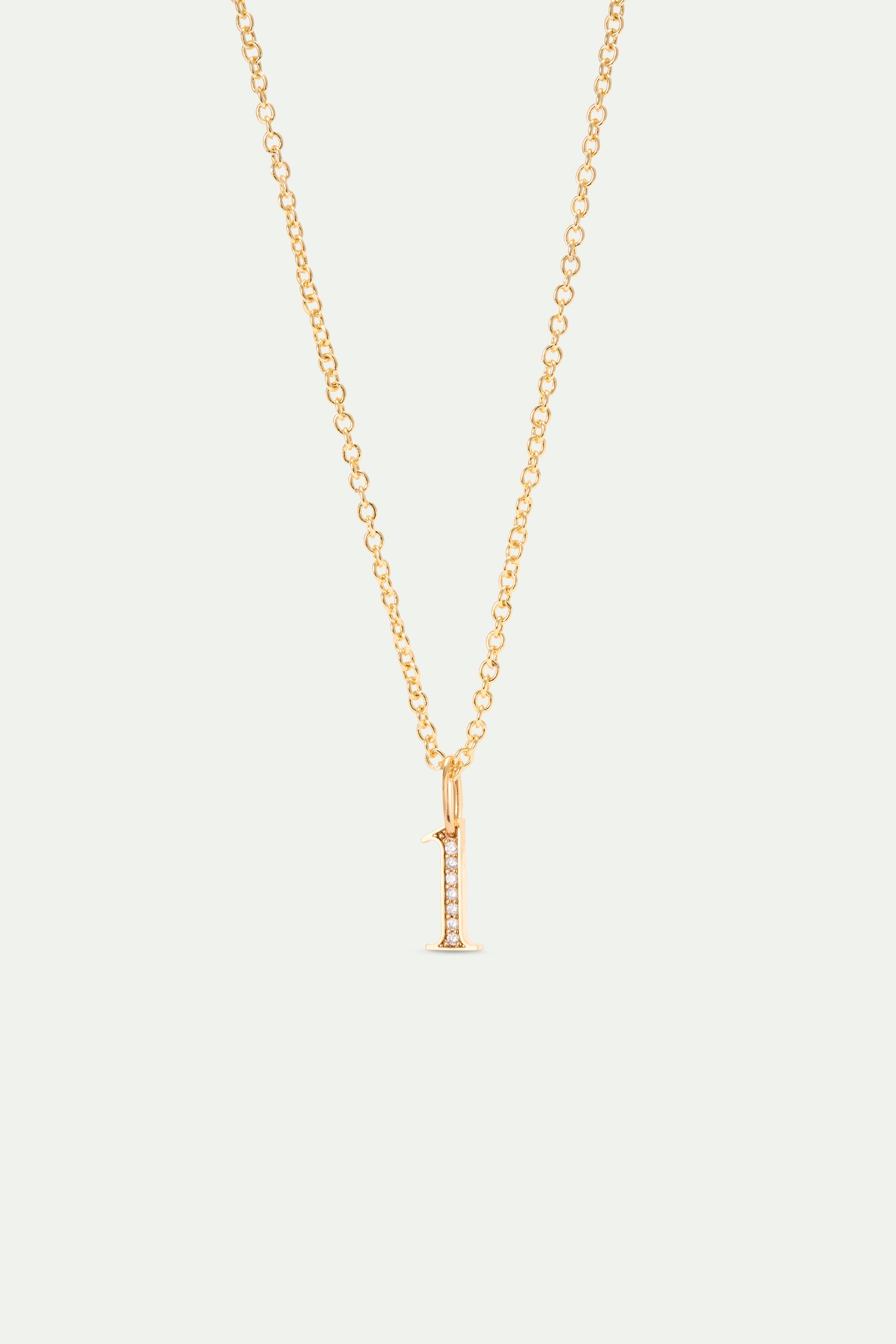 Number 1 pendant, perseverance and courage