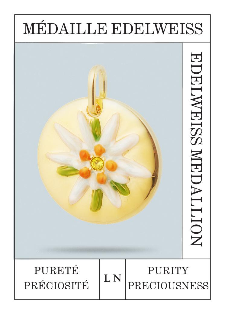 Edelweiss flower pendant