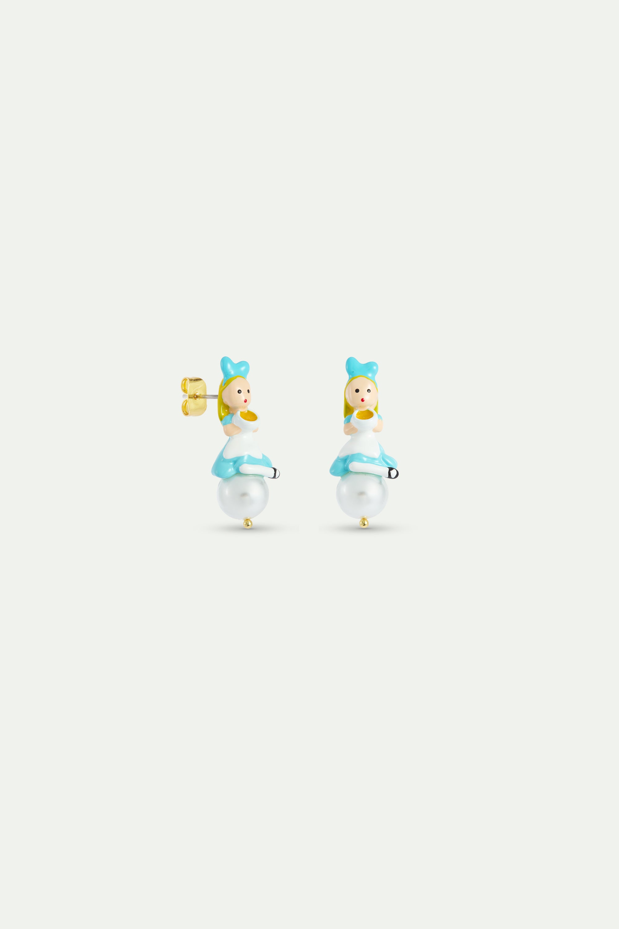 Alice earrings with imitation pearl