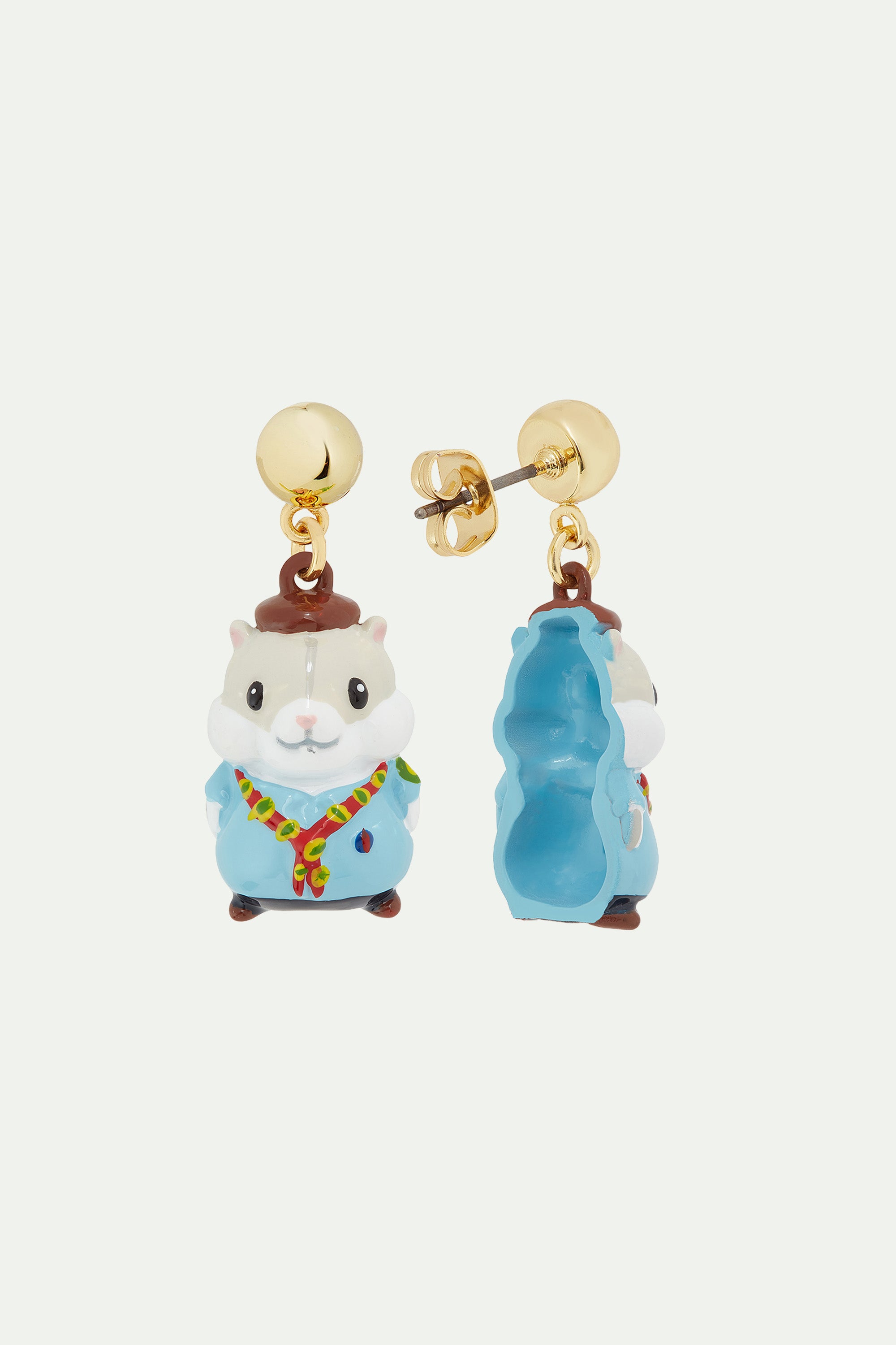 Scout hamster earrings