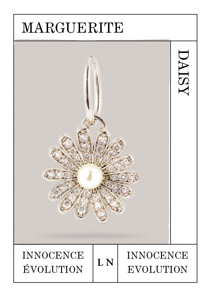 Silver Daisy Pendant, Innocence and Transformation