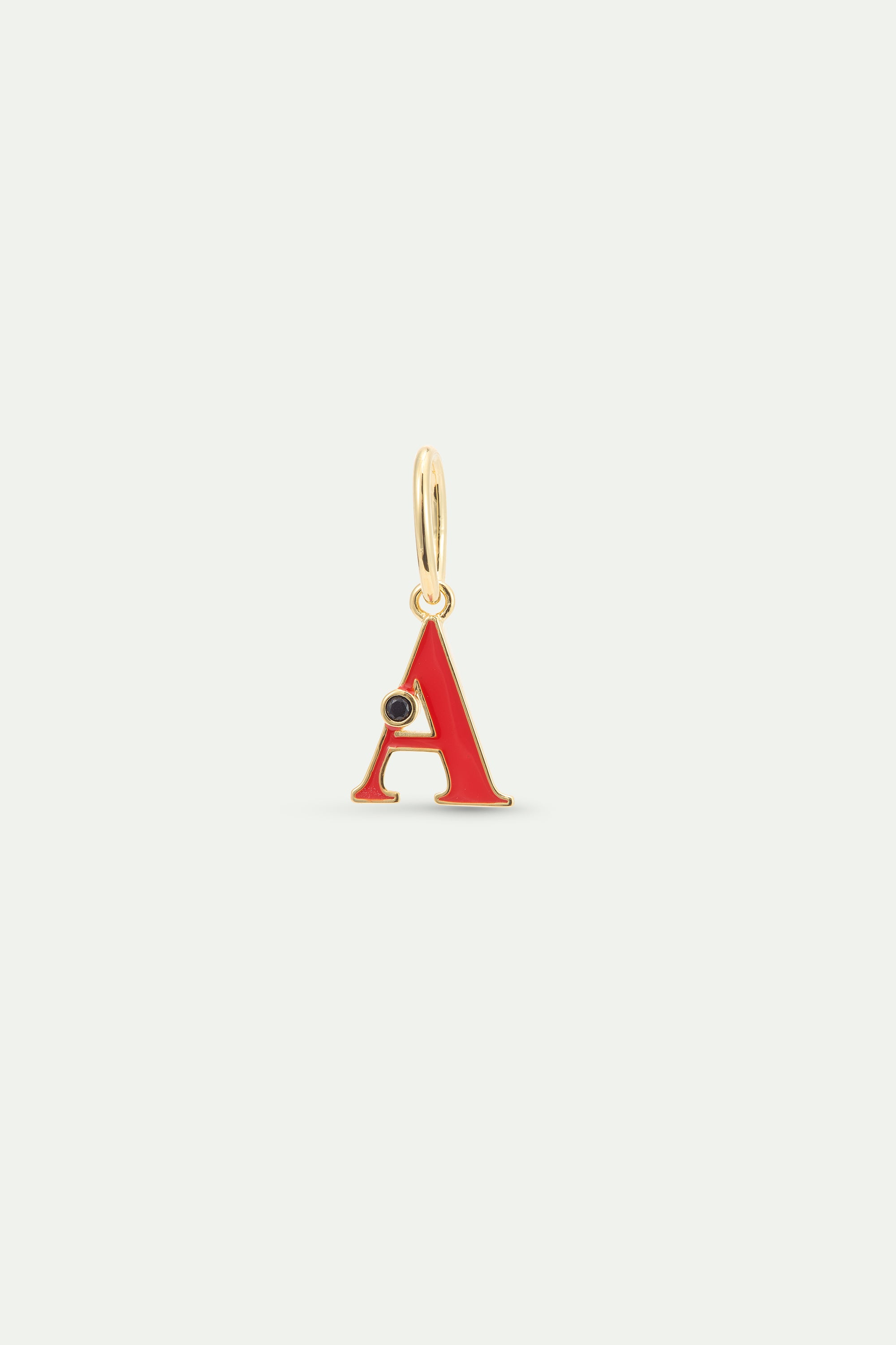 Red letter A pendant