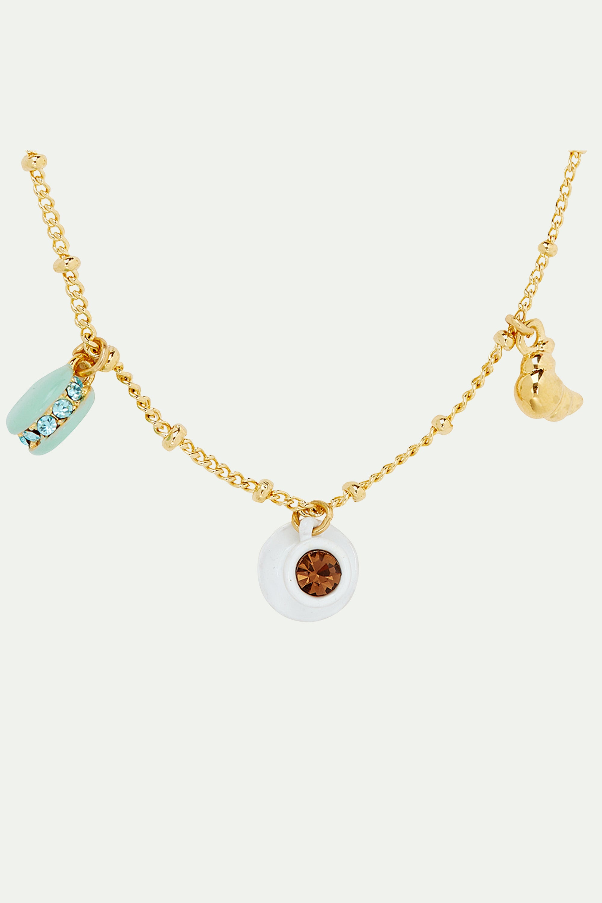 Parisian symbols charm necklace