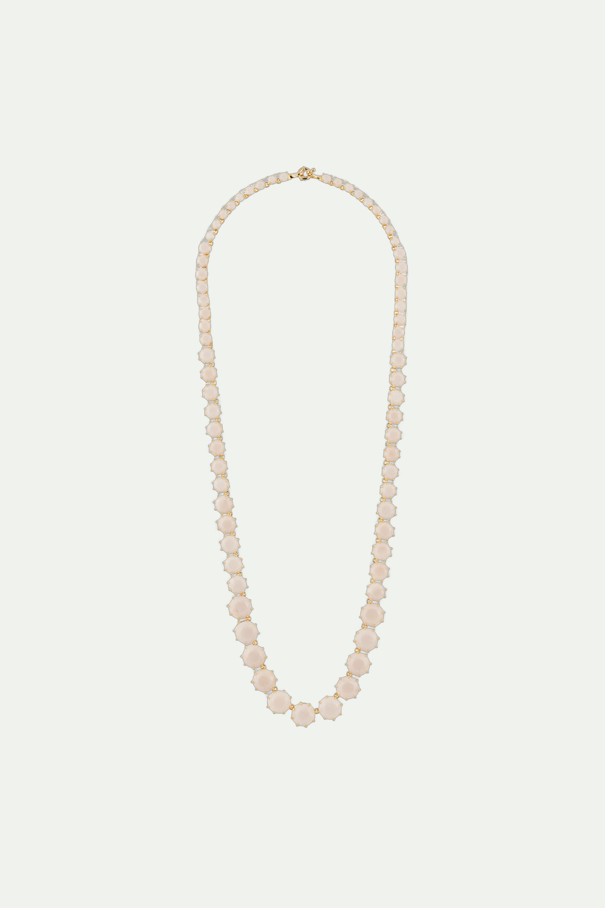 Necklace 80cm LA DIAMANTINE BEIGE ROSE