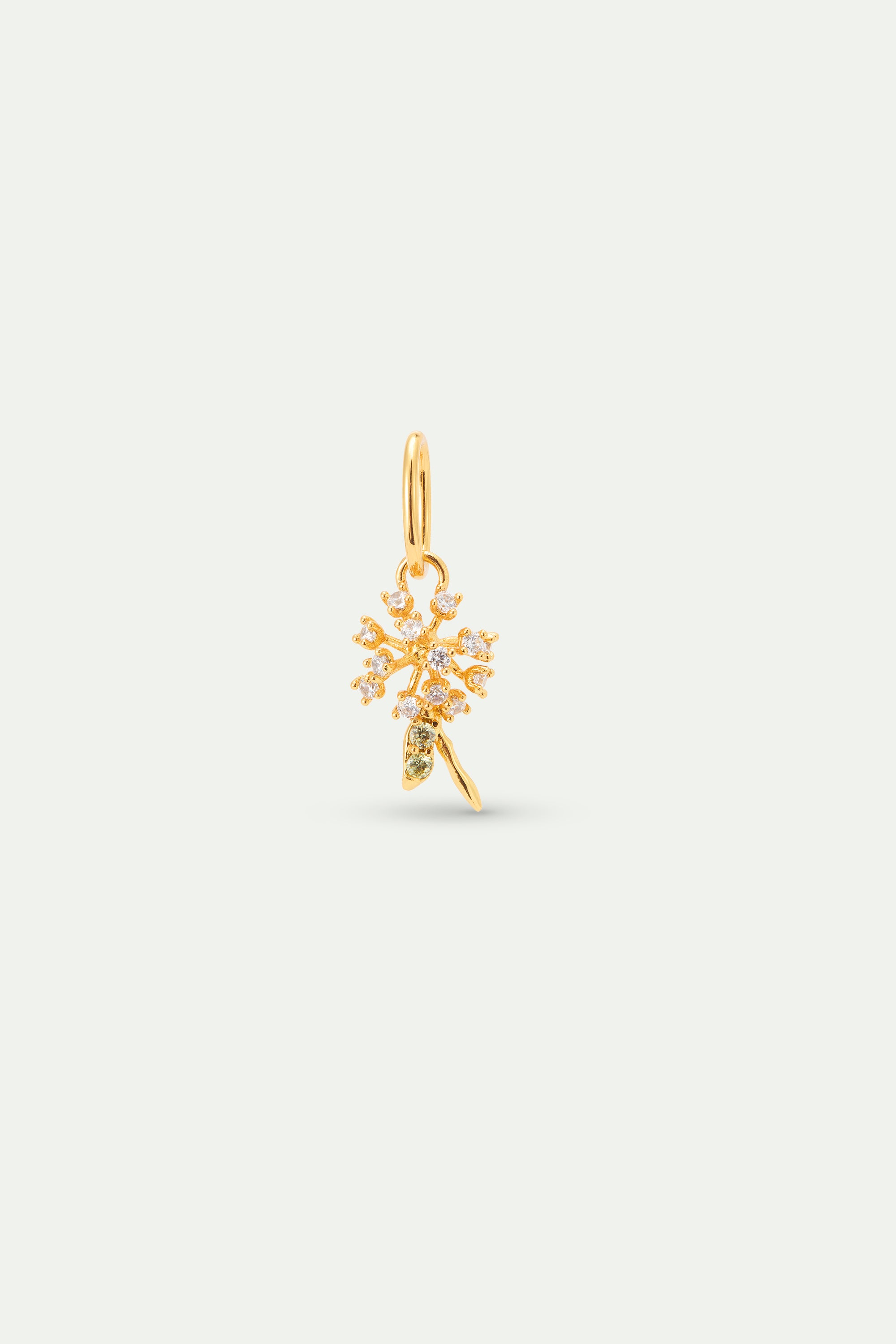 Gold dandelion pendant, Resilience and Freedom