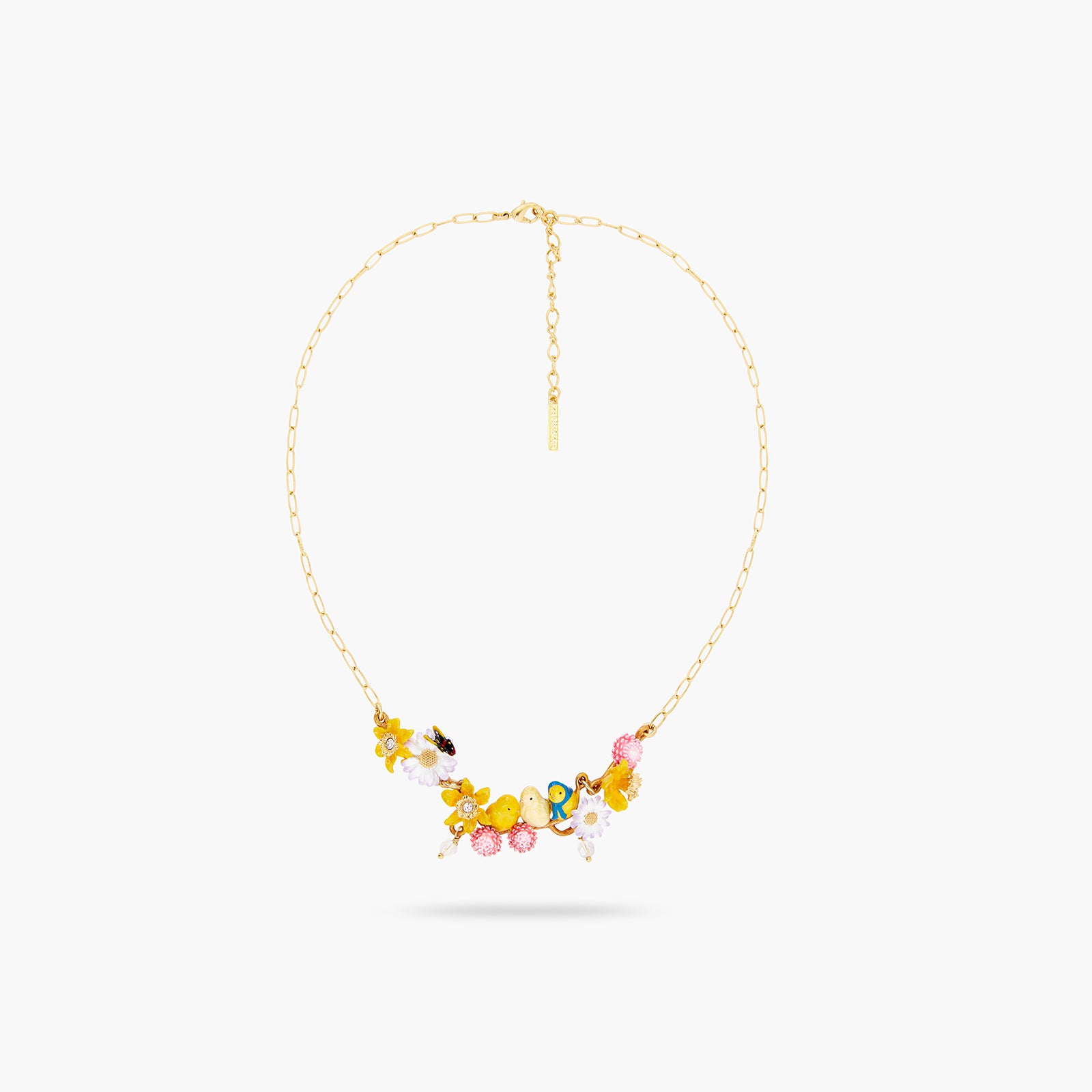 3 easter chicks statement necklace