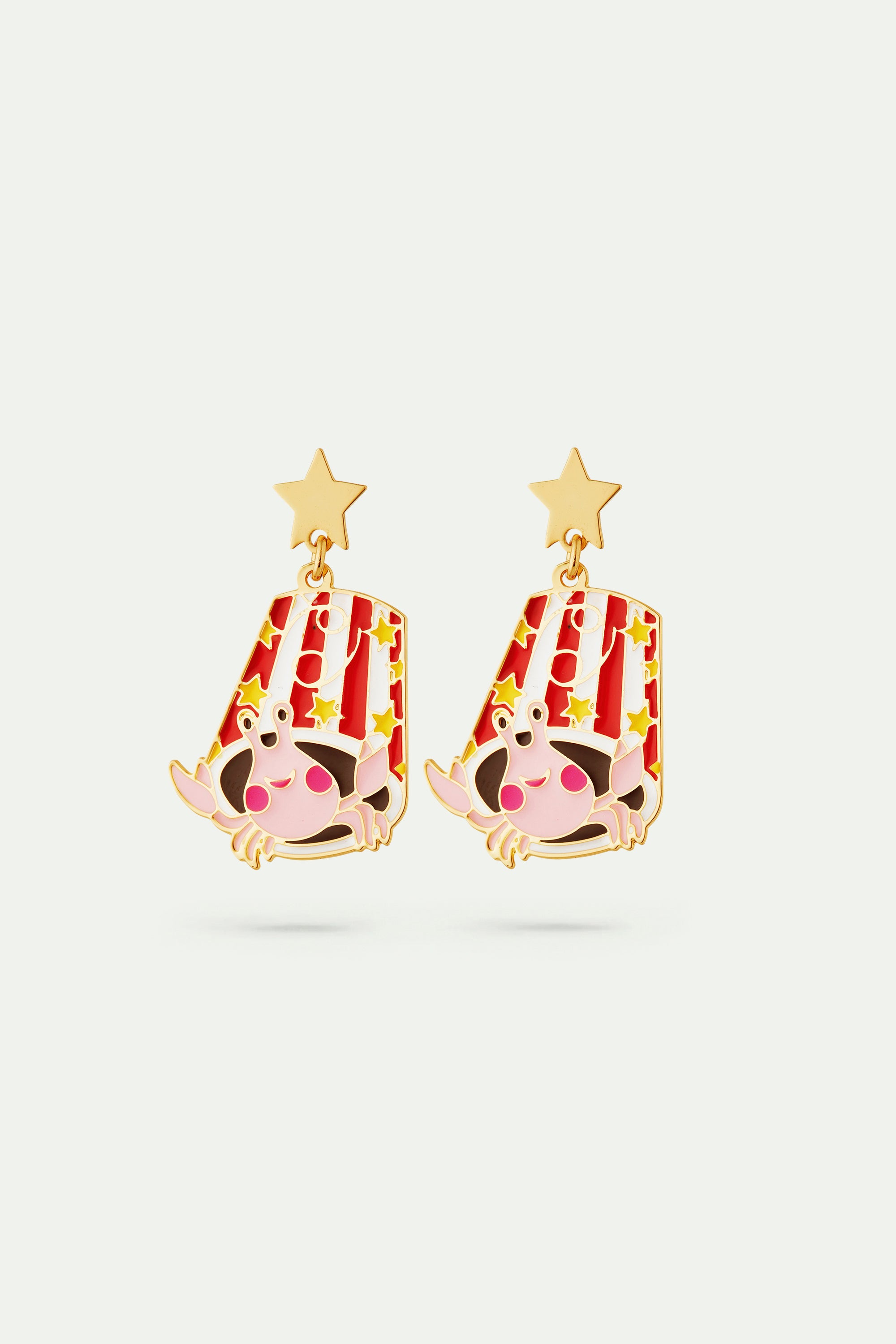 Cancer astrological sign earrings