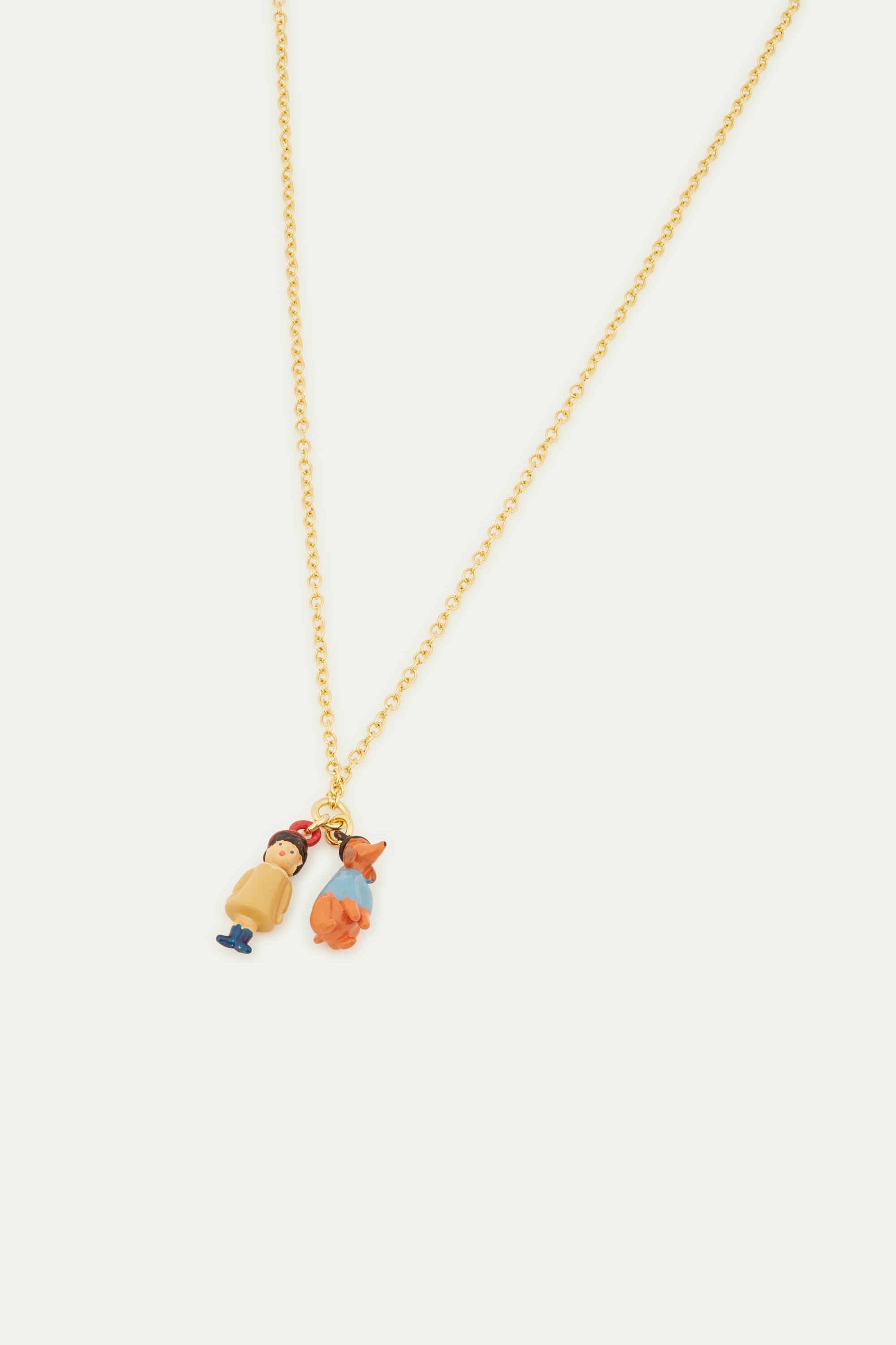 Horse, heart and teddy bear thin necklace