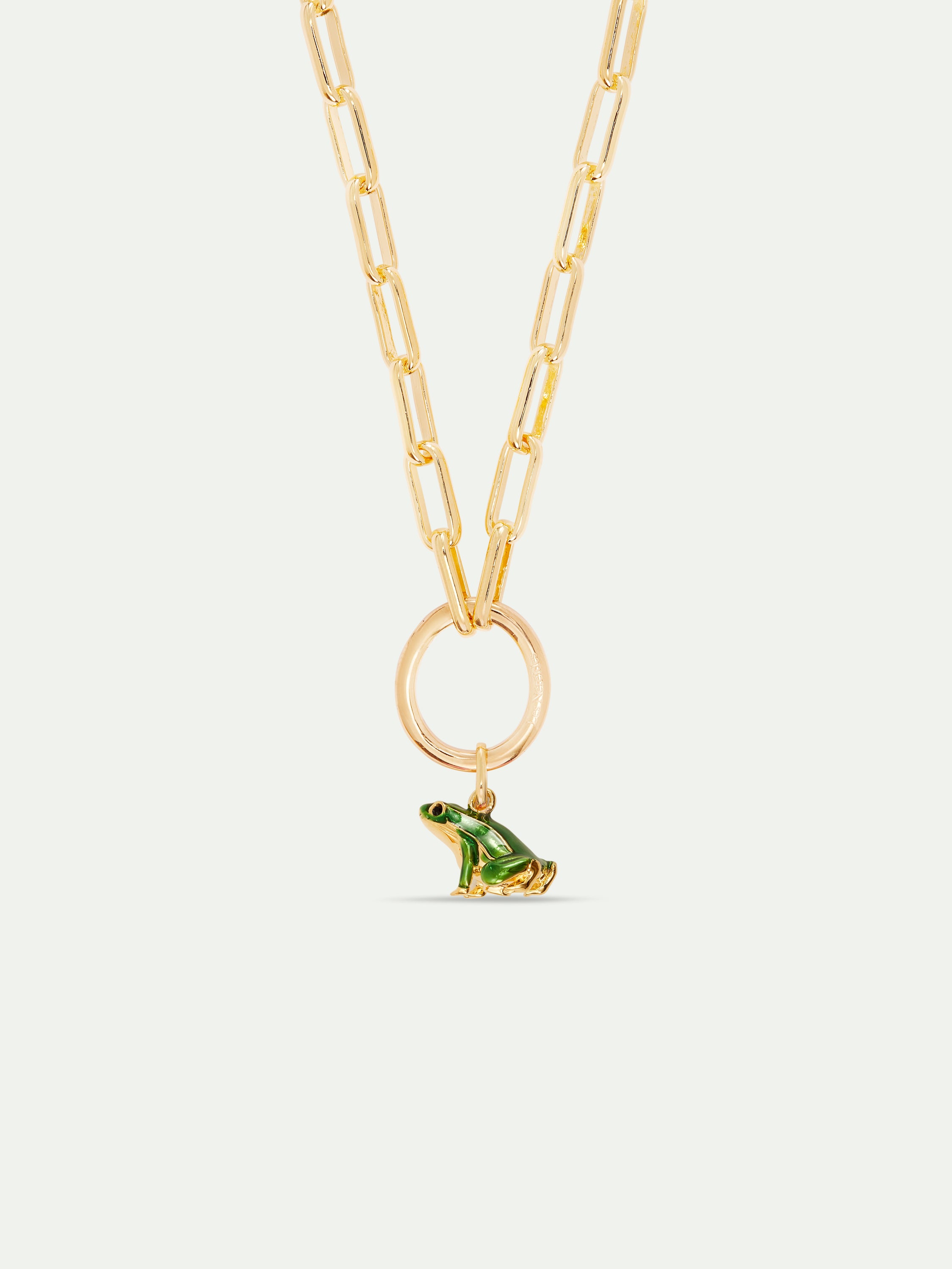 Green frog pendant