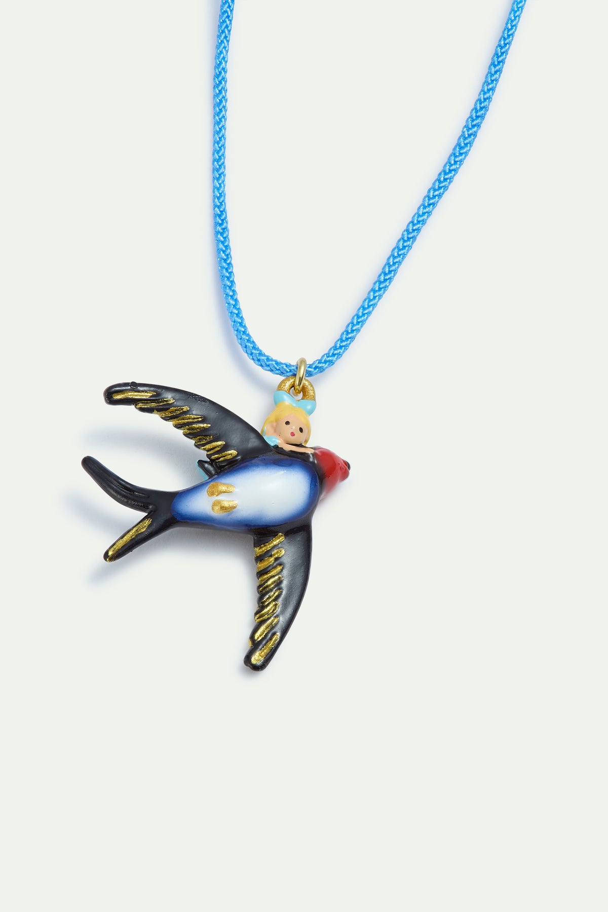 Alice and swallow blue bracelet