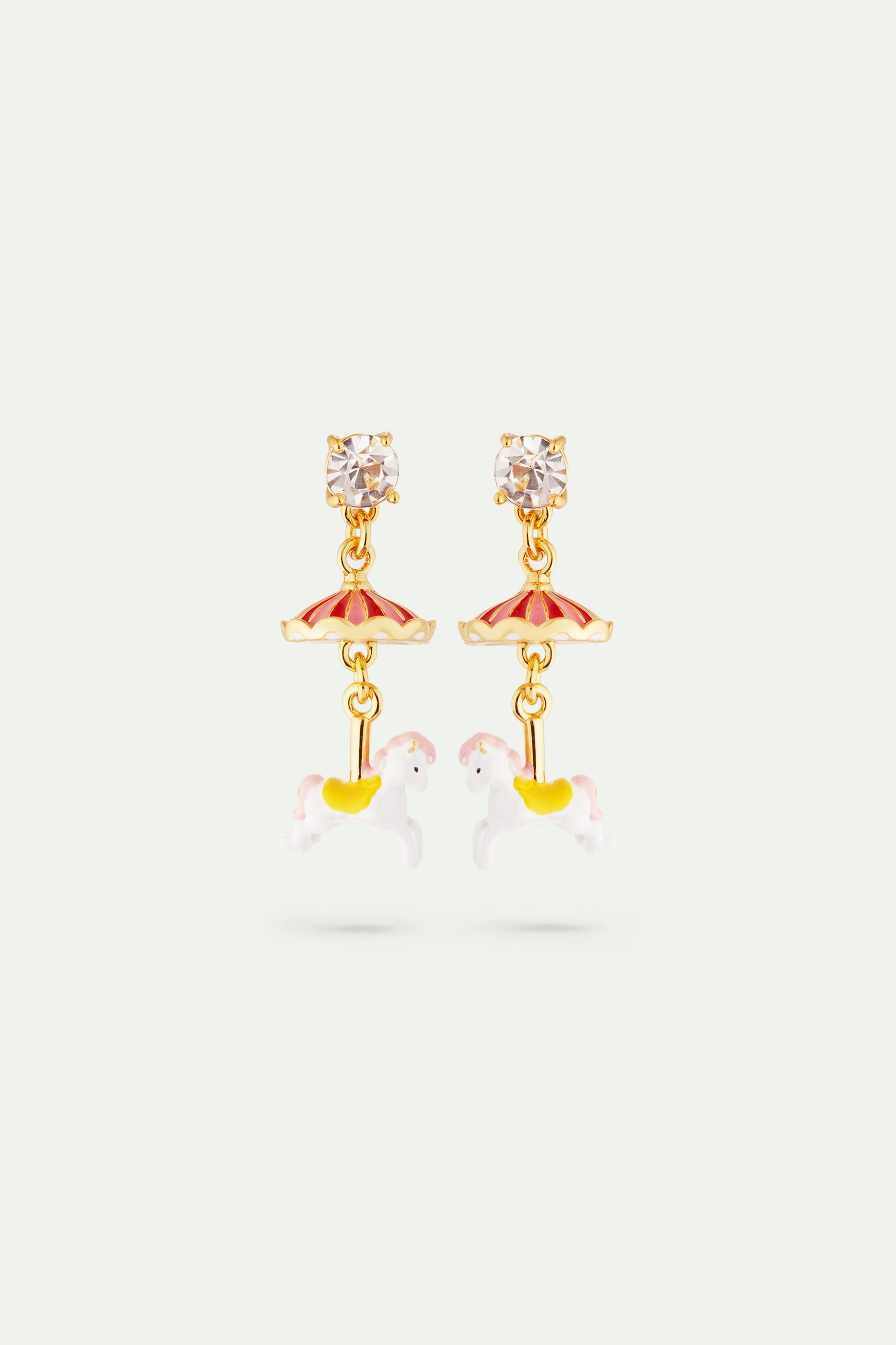 Carousel horse earrings