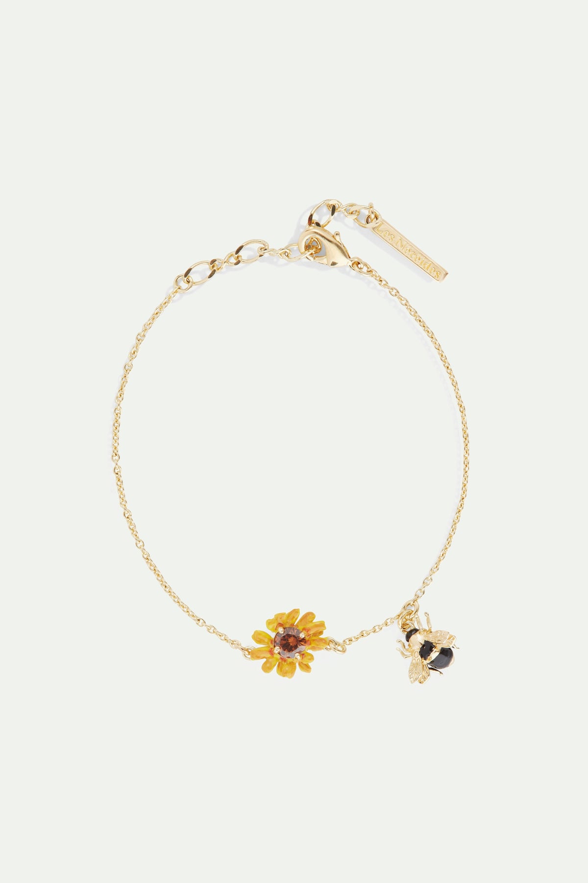 Buttercup and bee fine bracelet