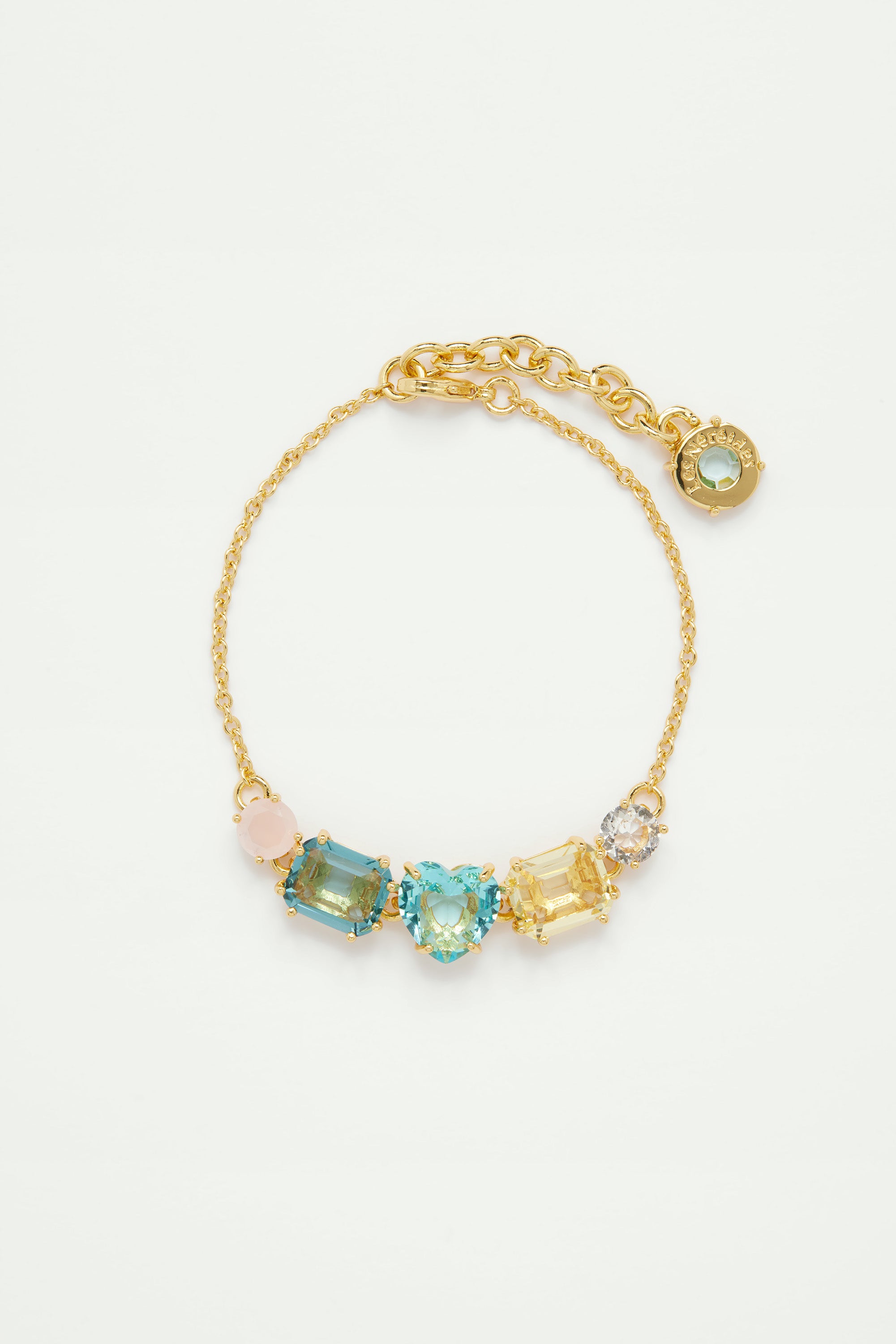 La Diamantine Acqua Azzura Stones Thin Bracelet