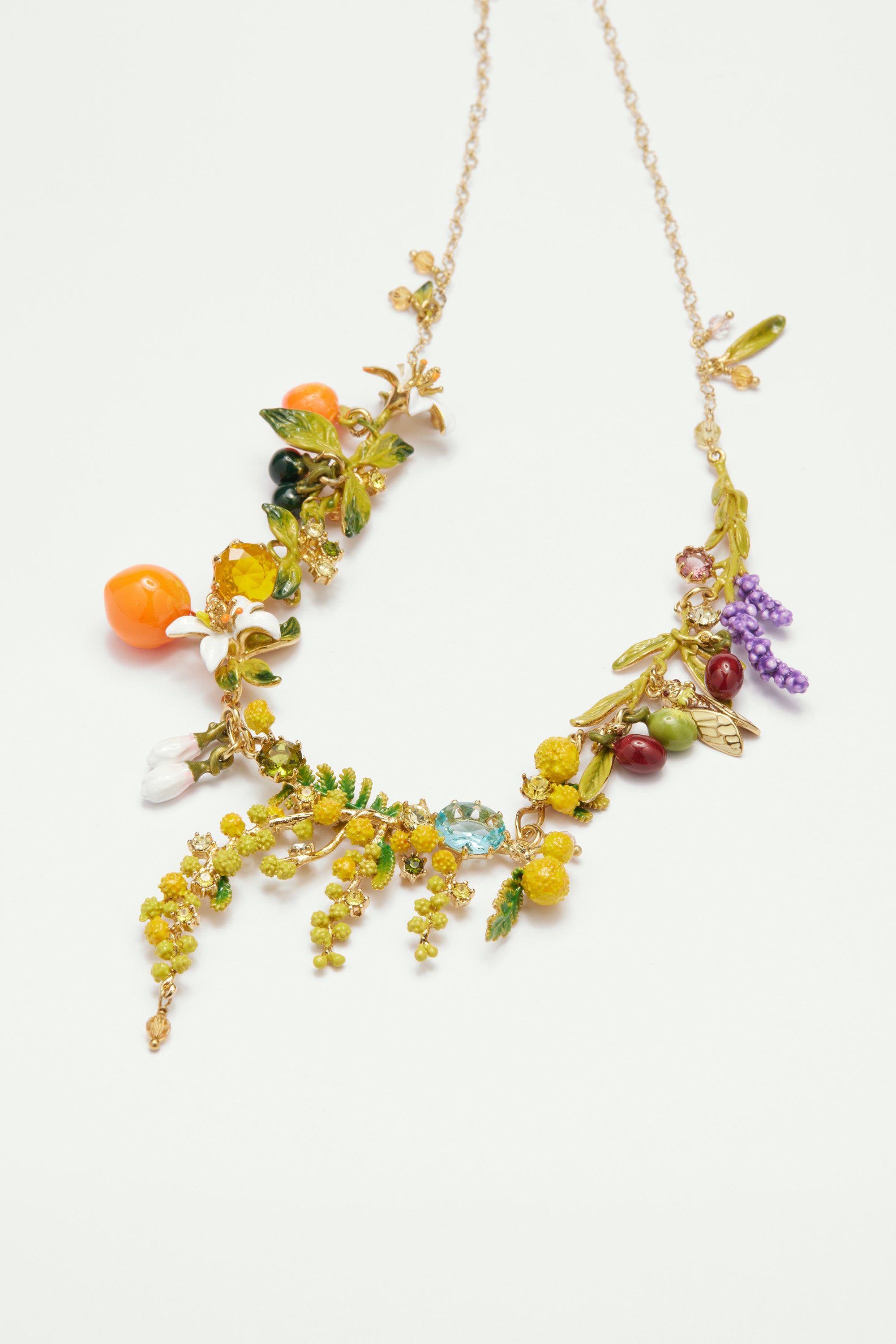 Multi element of the Provence garden collar necklace