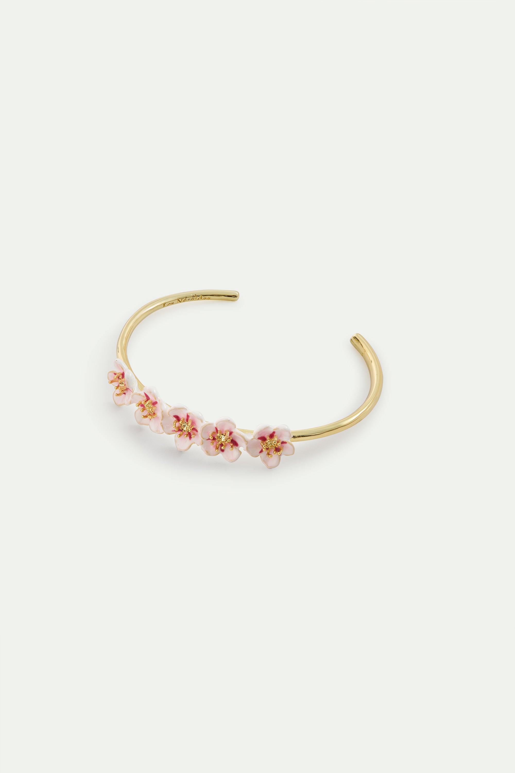 Mini cherry blossom cuff bracelet