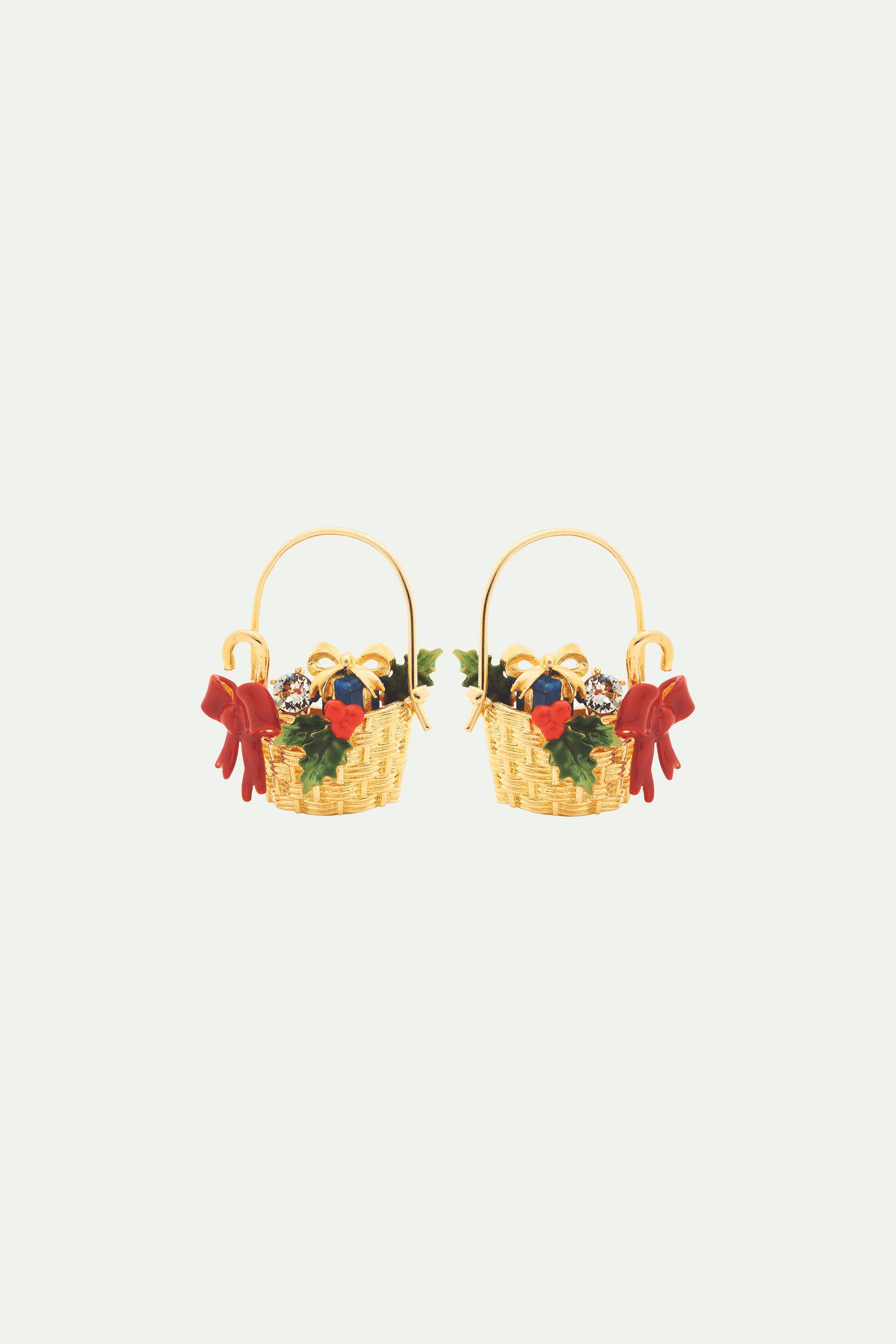 Christmas hamper post earrings