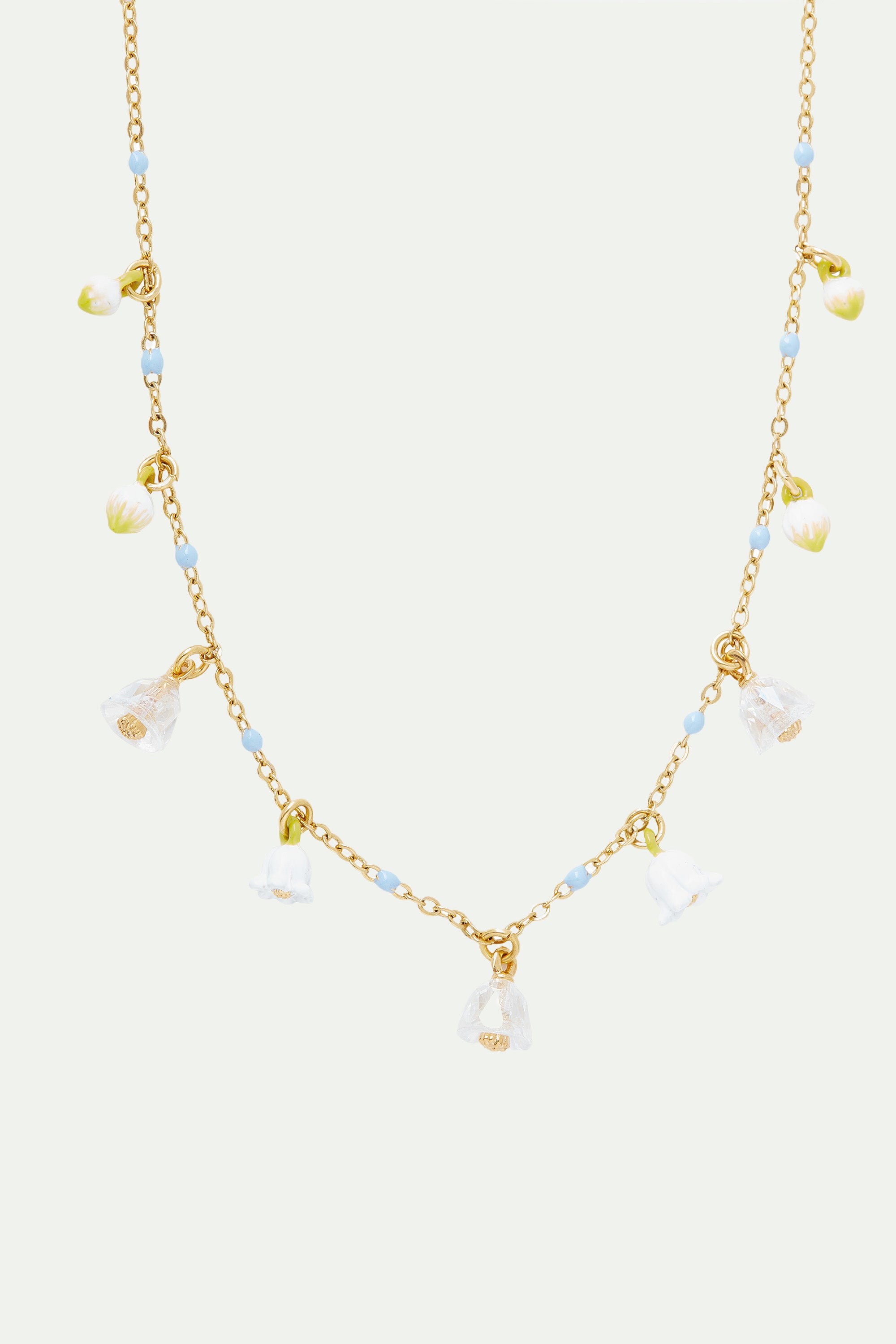 Lily of the valley bells pendant necklace