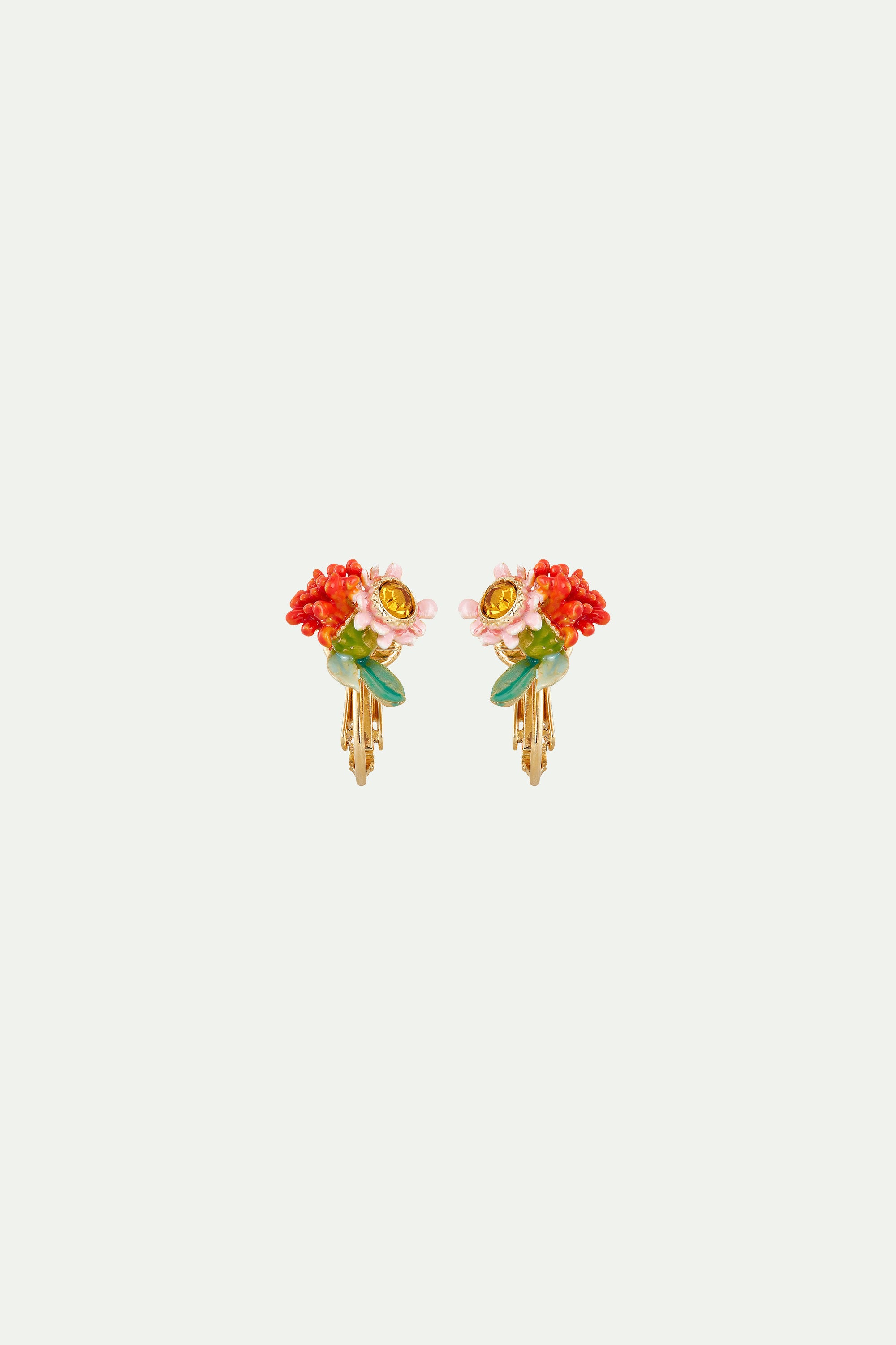 Meadow flowers clip-on earrings