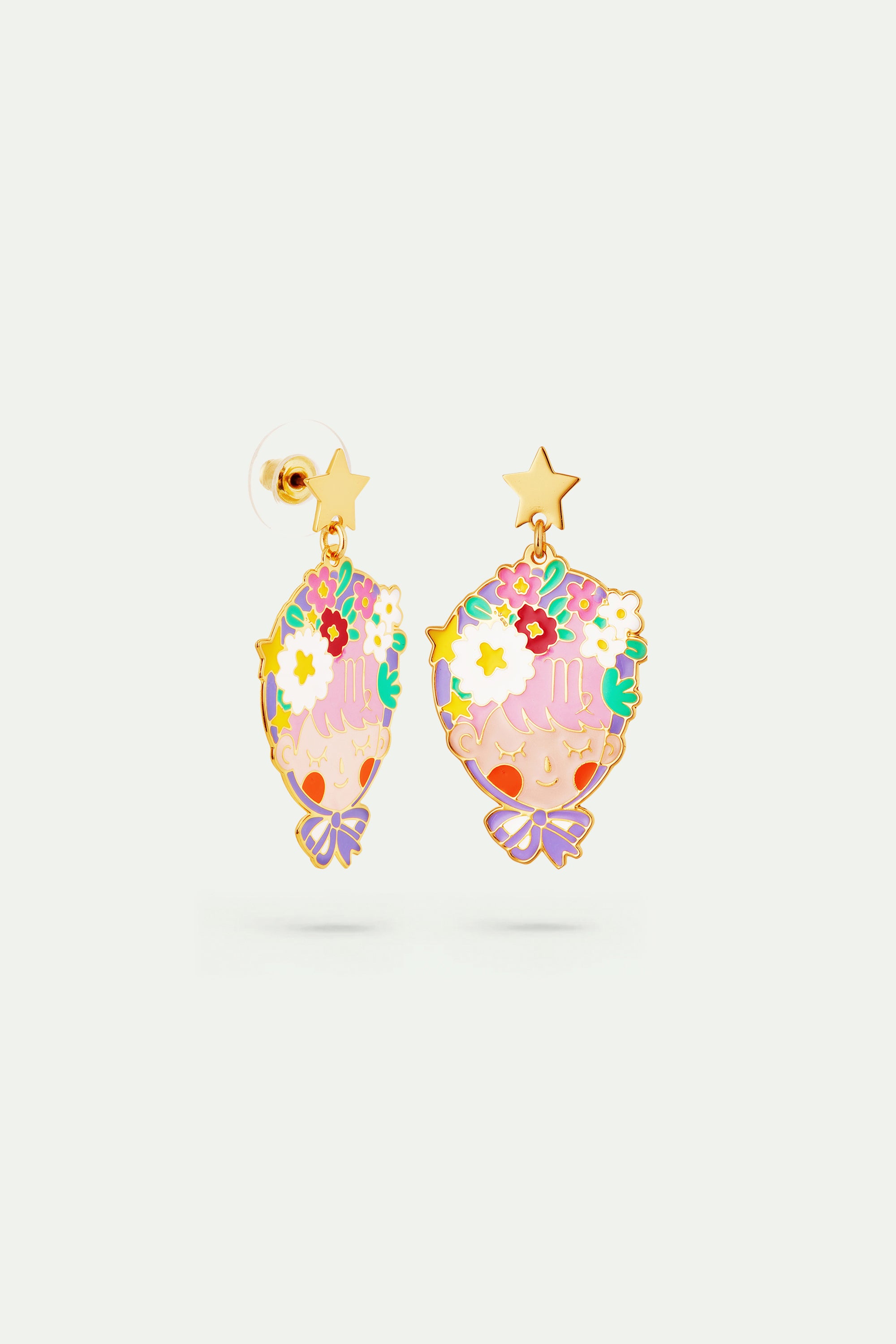 Virgo astrological sign earrings