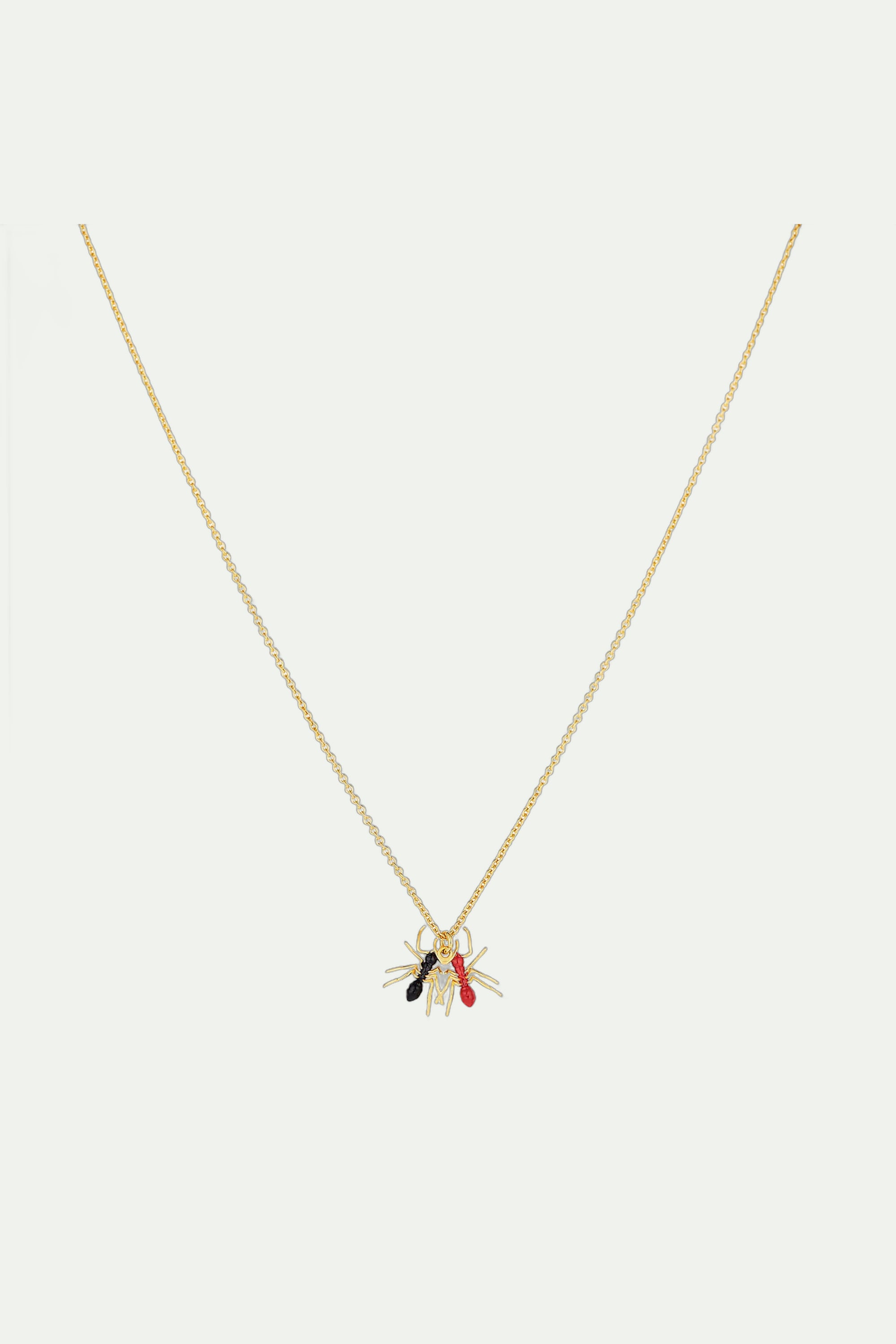 Duo of Ants pendant necklace