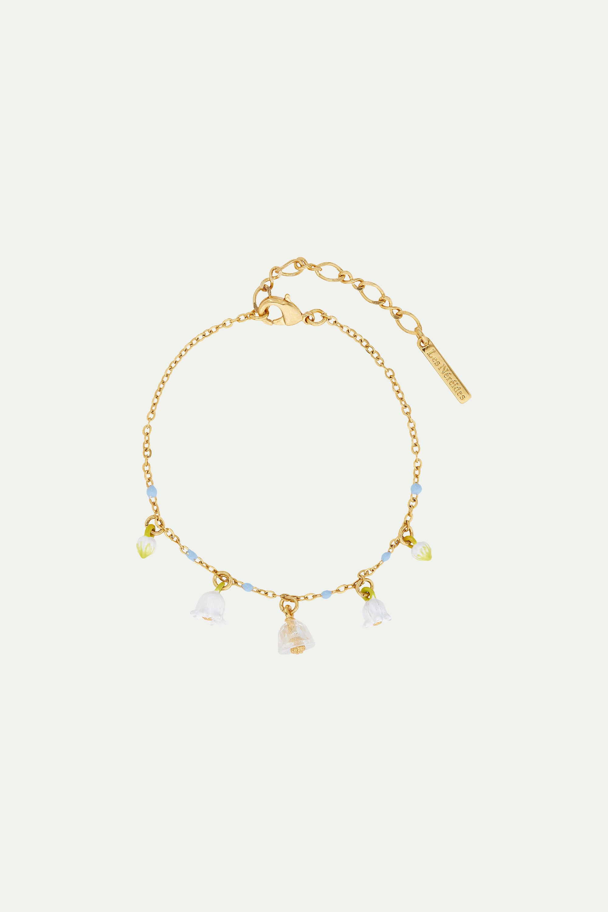 Lily of the valley sprig fine bracelet