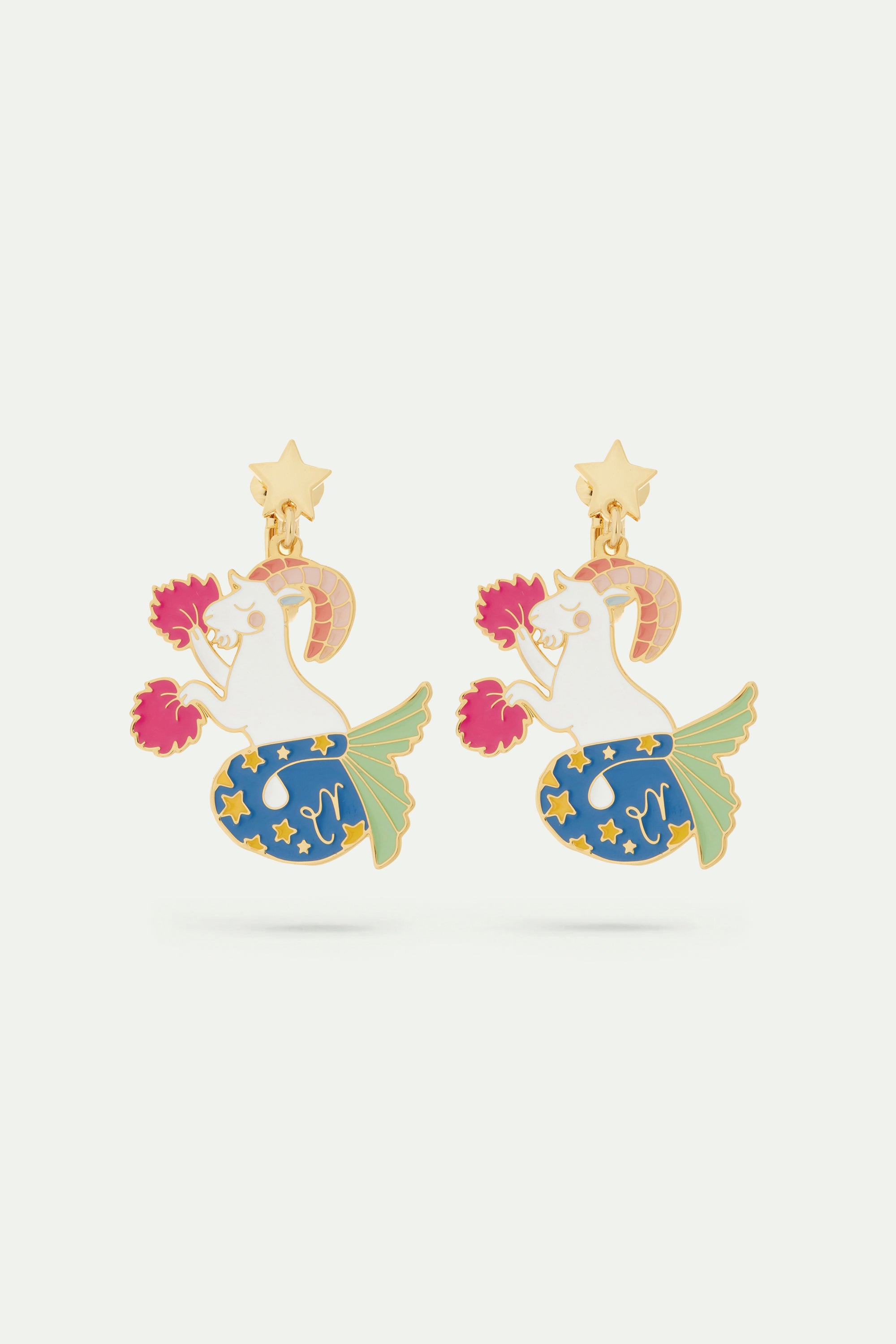 Capricorn astrological sign earrings