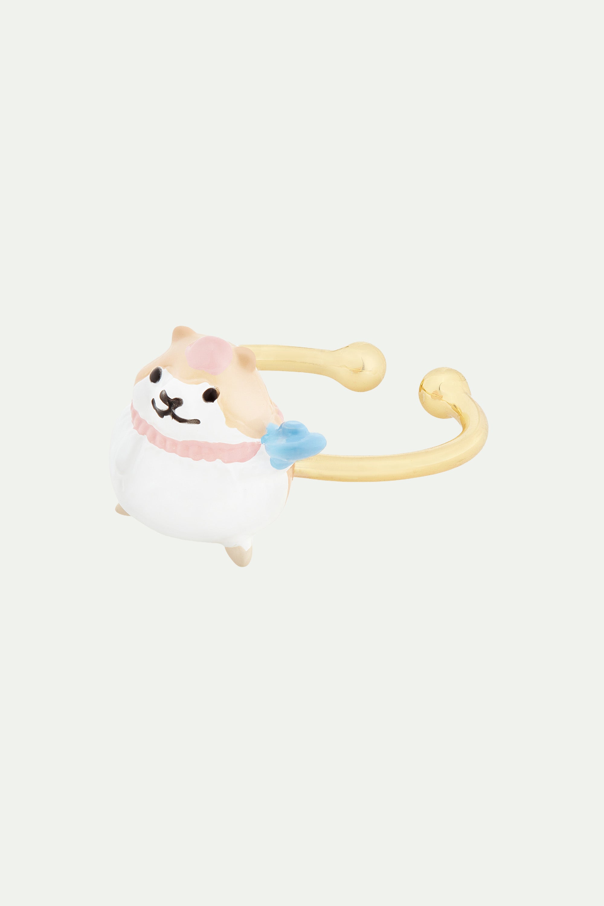 Hamster with a sweet tooth adjustable ring