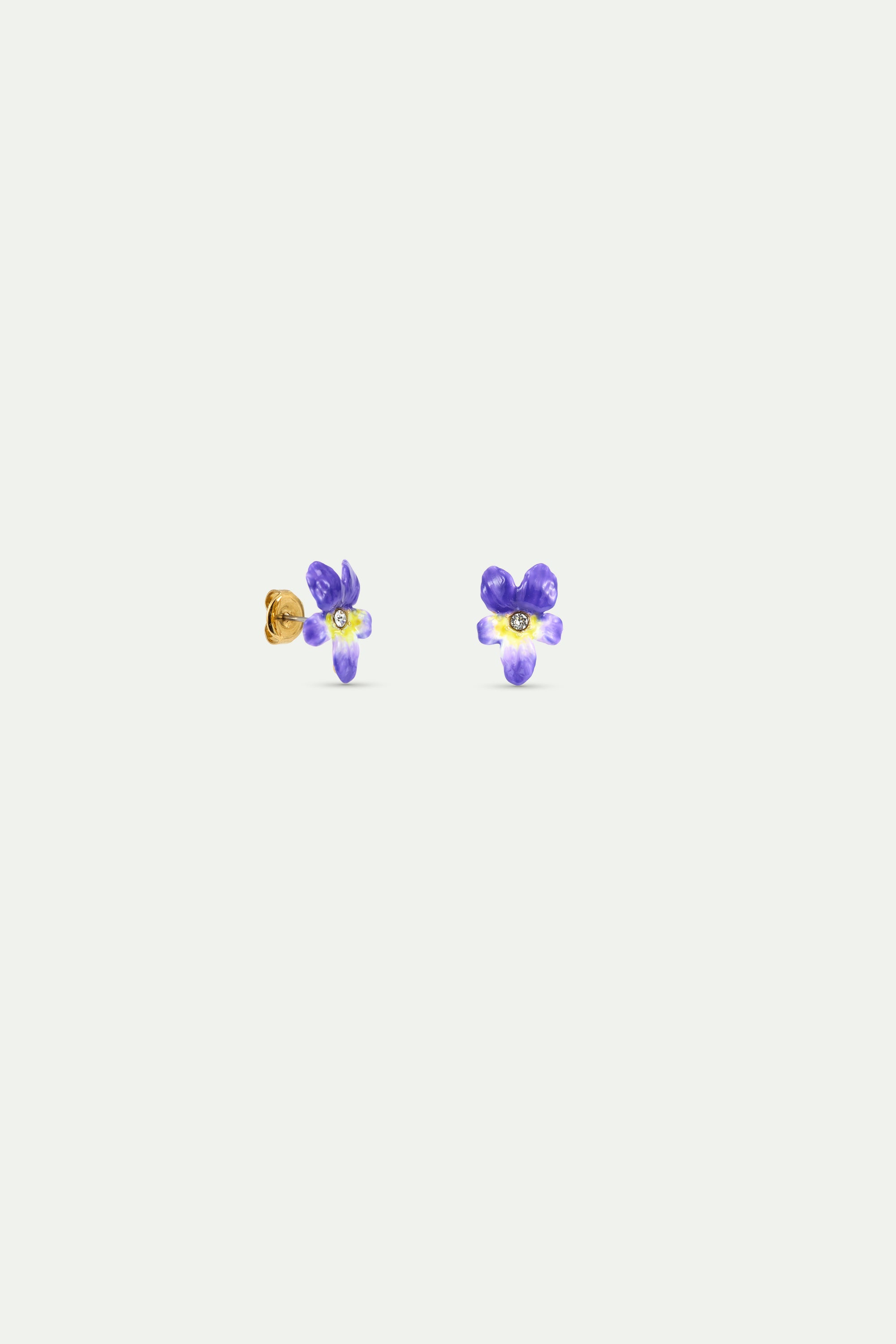 Clip Earrings CHAMPS DE VIOLETTES