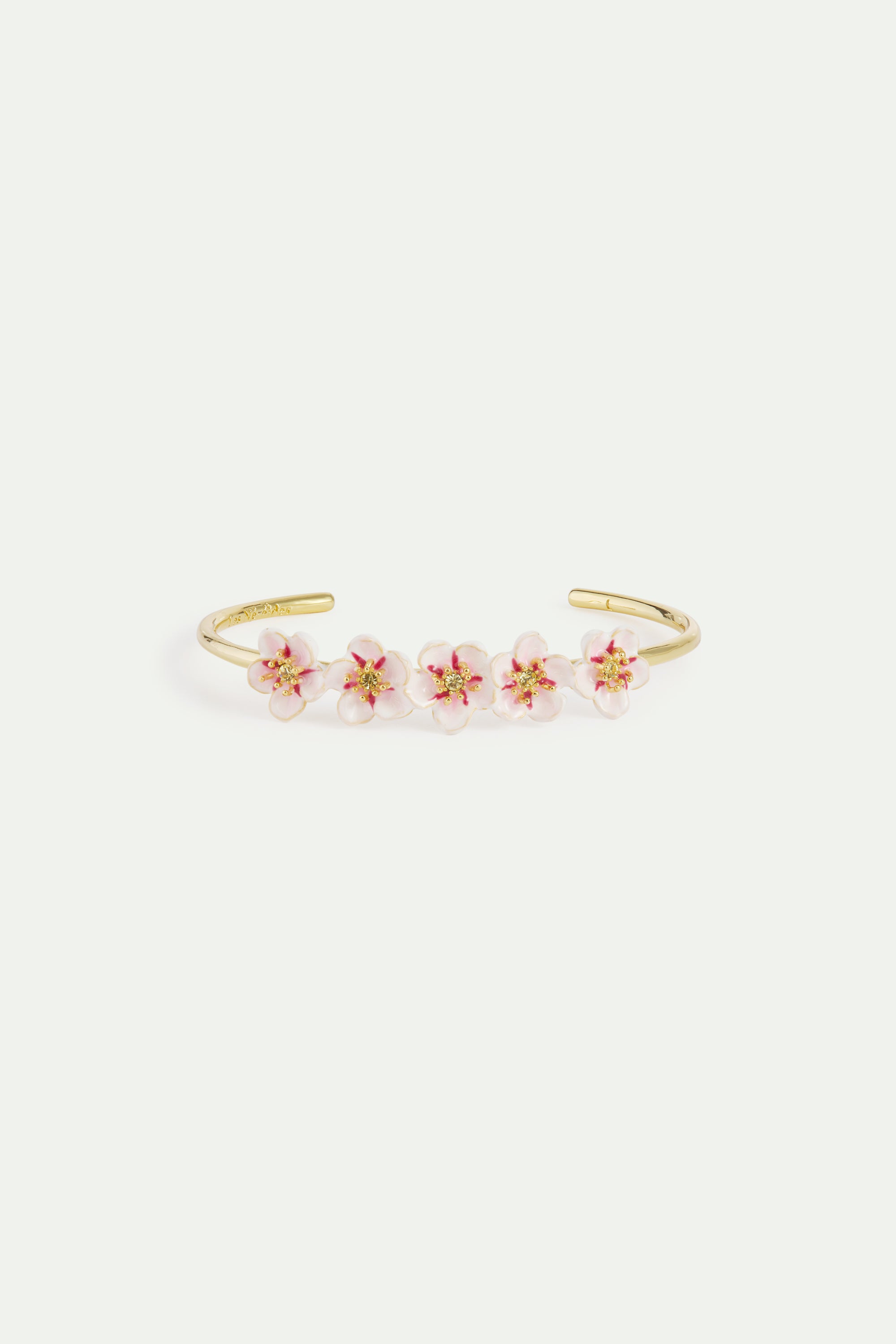 Mini cherry blossom cuff bracelet