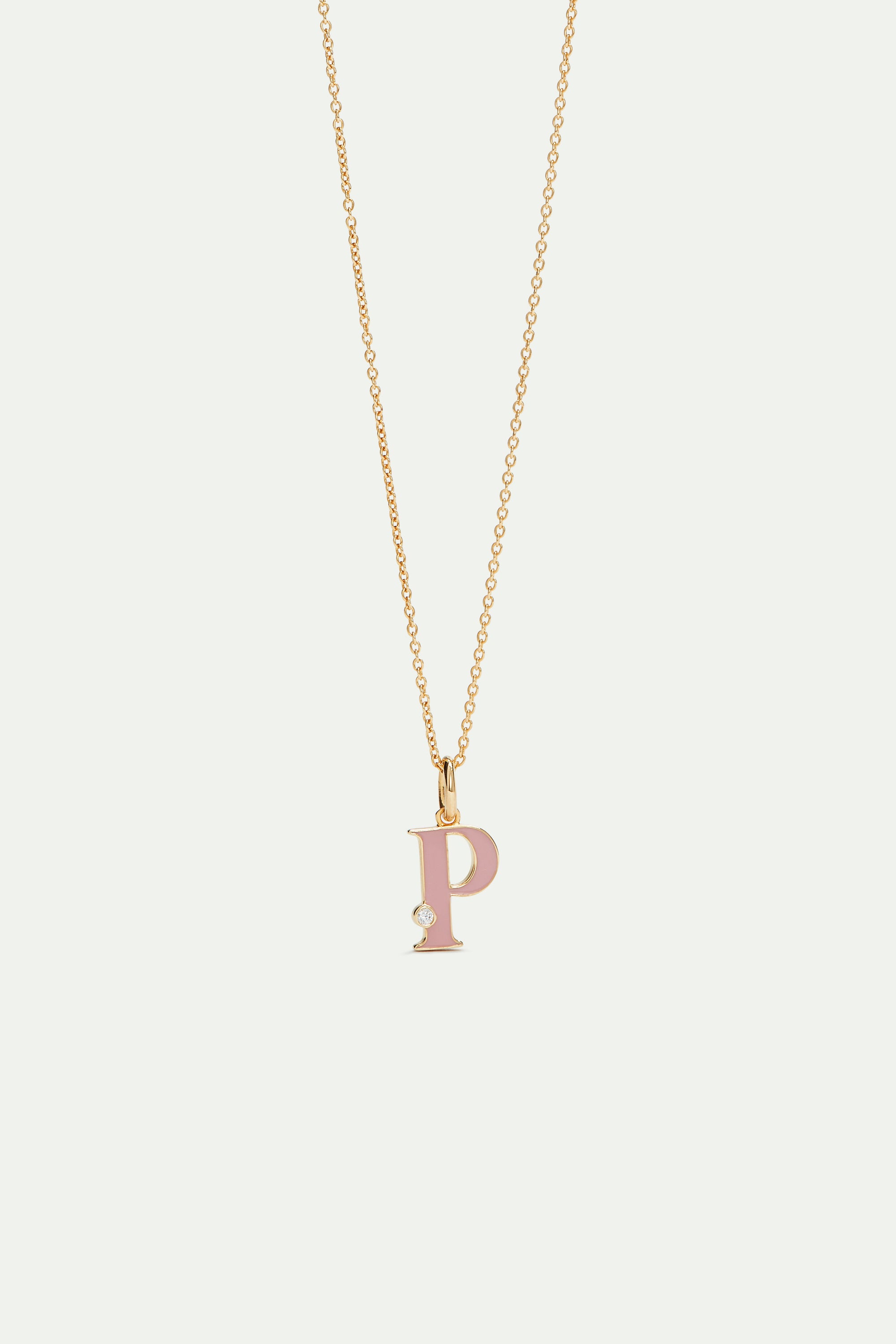 Letter P pendant necklace