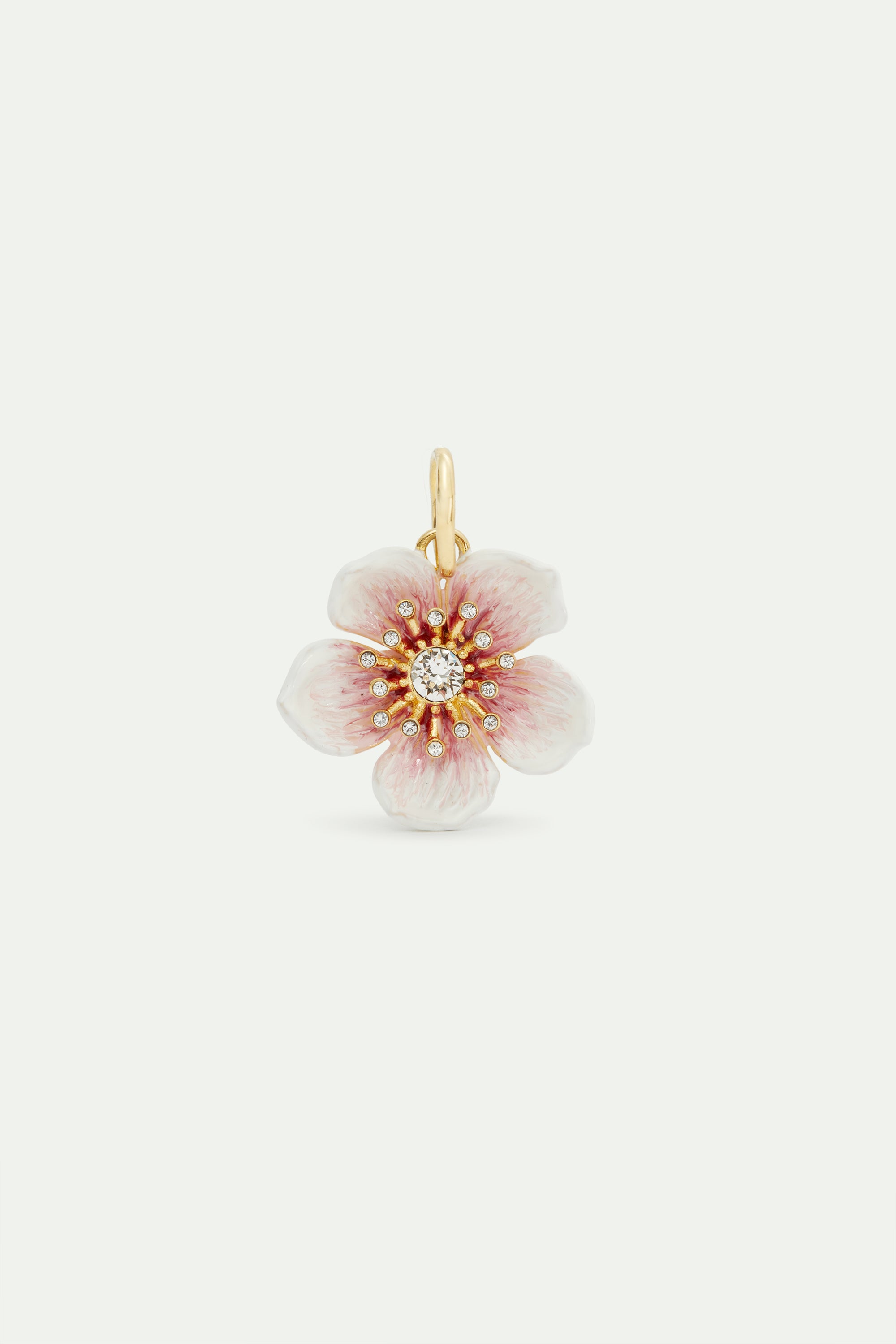 White cherry blossom pendant