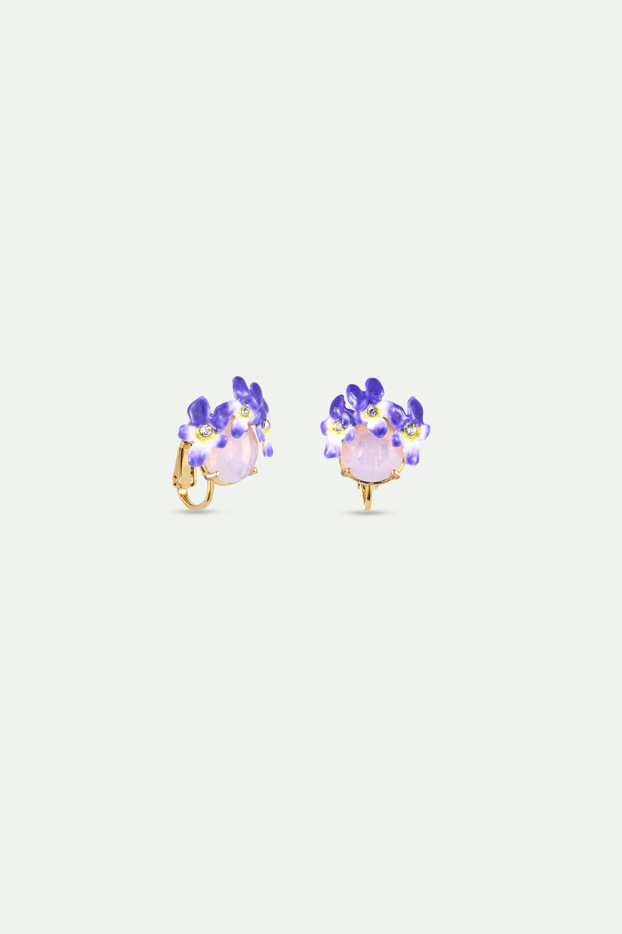 Clip Earrings CHAMPS DE VIOLETTES