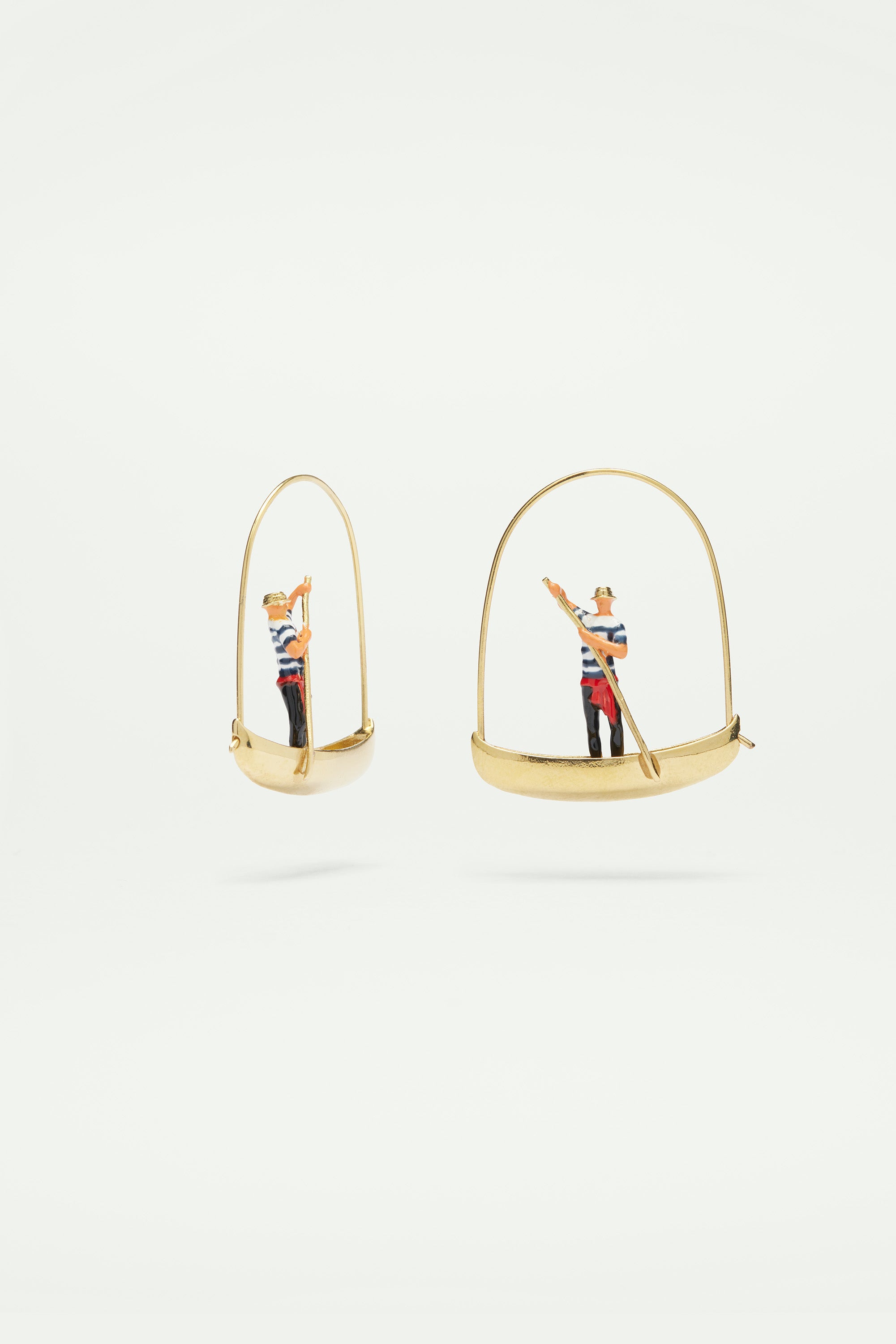 Boatman and gondola post earrings