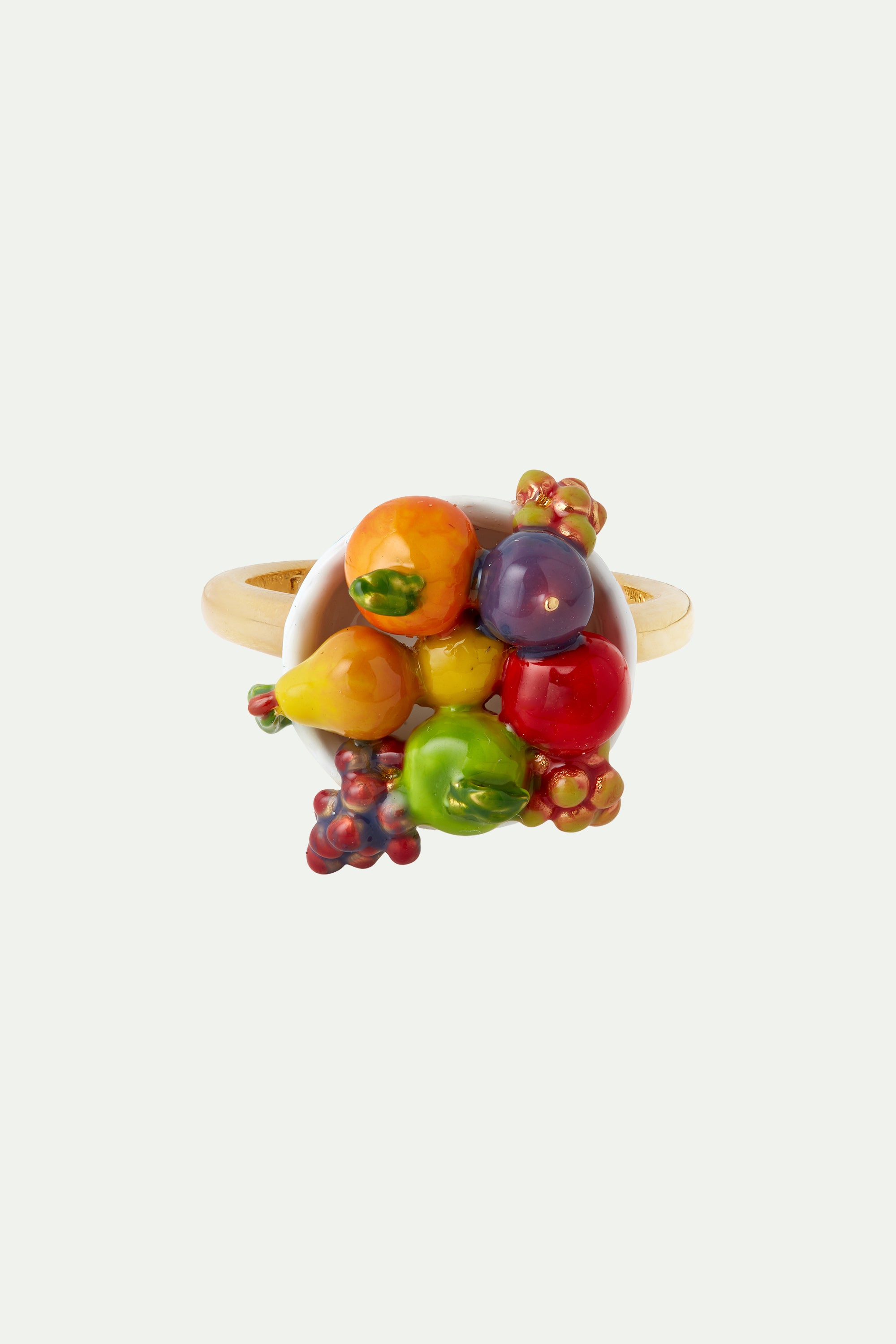 Fruit bowl cocktail ring