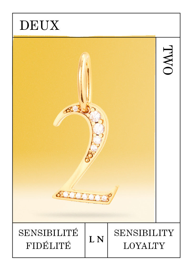 Number 2 pendant, sensibility and loyalty