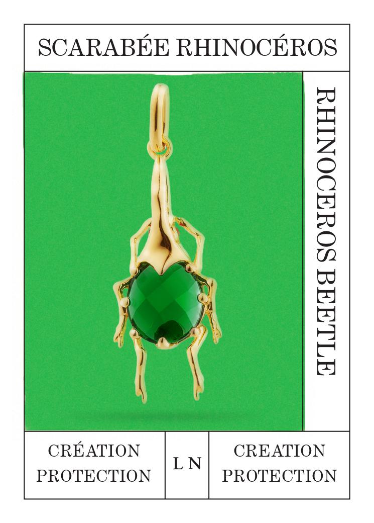 Scarab beetle pendant