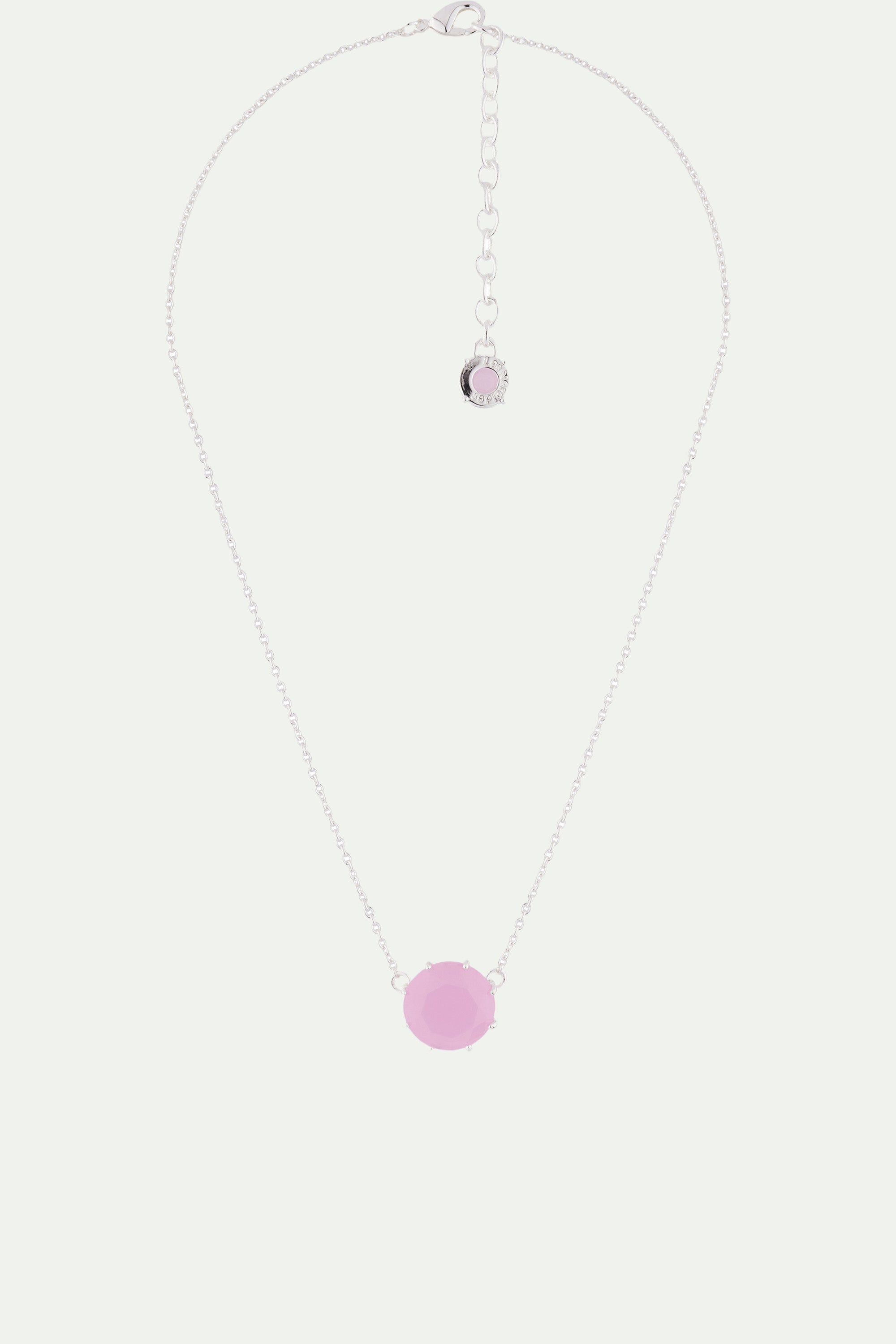 Pink round stone La Diamantine pendant necklace