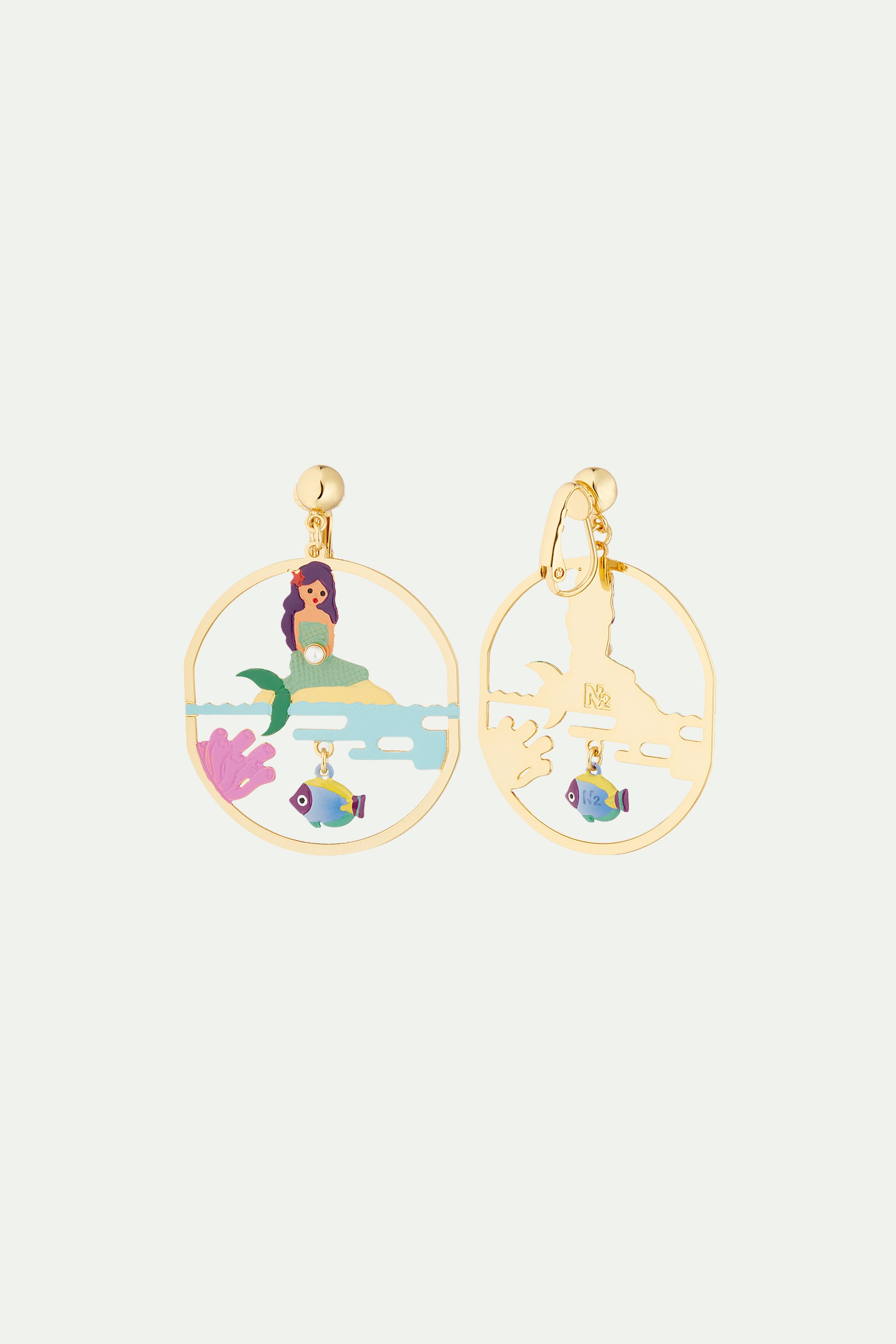 Clip Earrings UNE PERLE DANS L'OCEAN