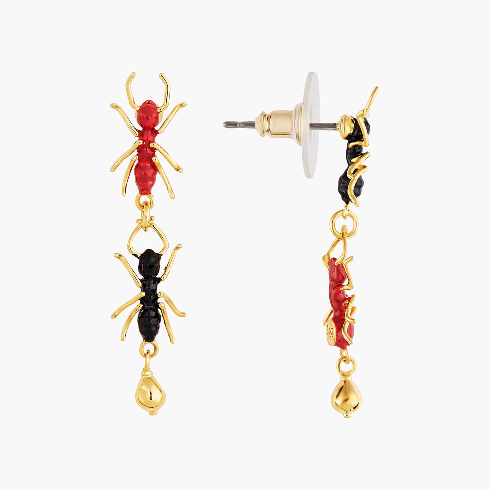Ants post earrings