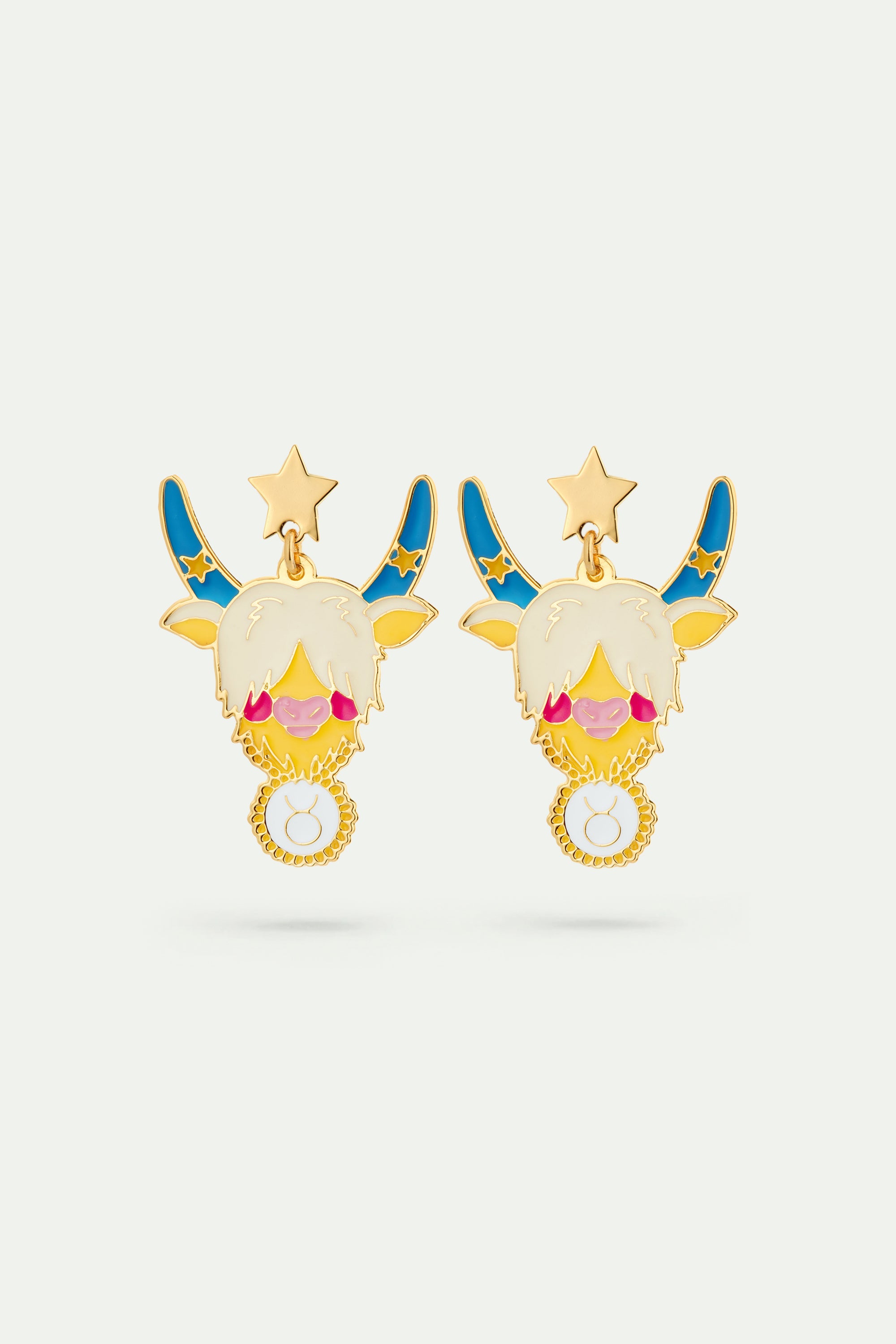 Taurus astrological sign earrings